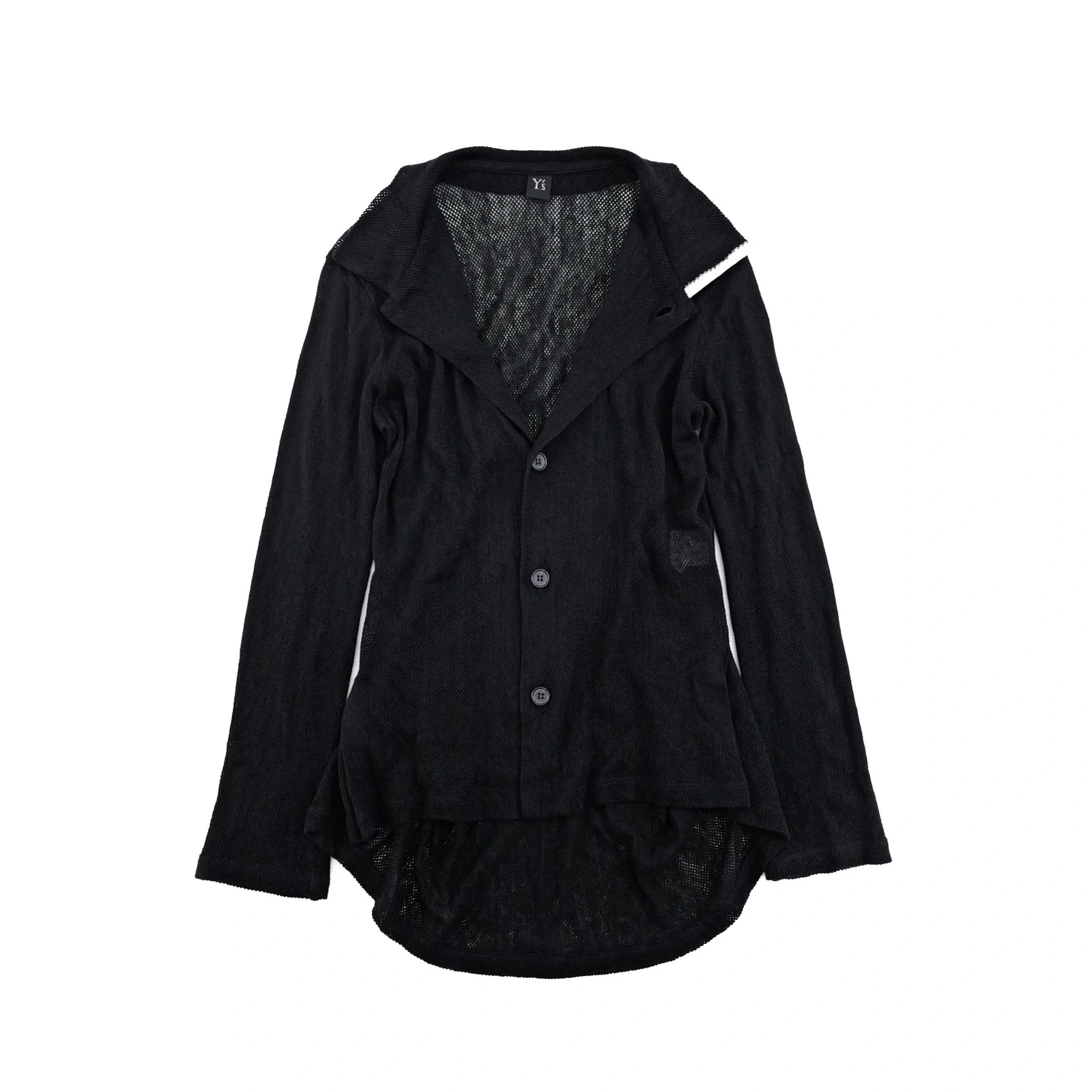 YOHJI YAMAMOTO Chemise en lin Noir vintage, passéist — photo 8