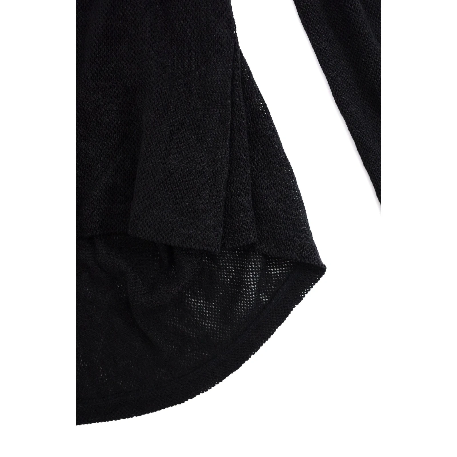 YOHJI YAMAMOTO Chemise en lin Noir vintage, passéist — photo 10