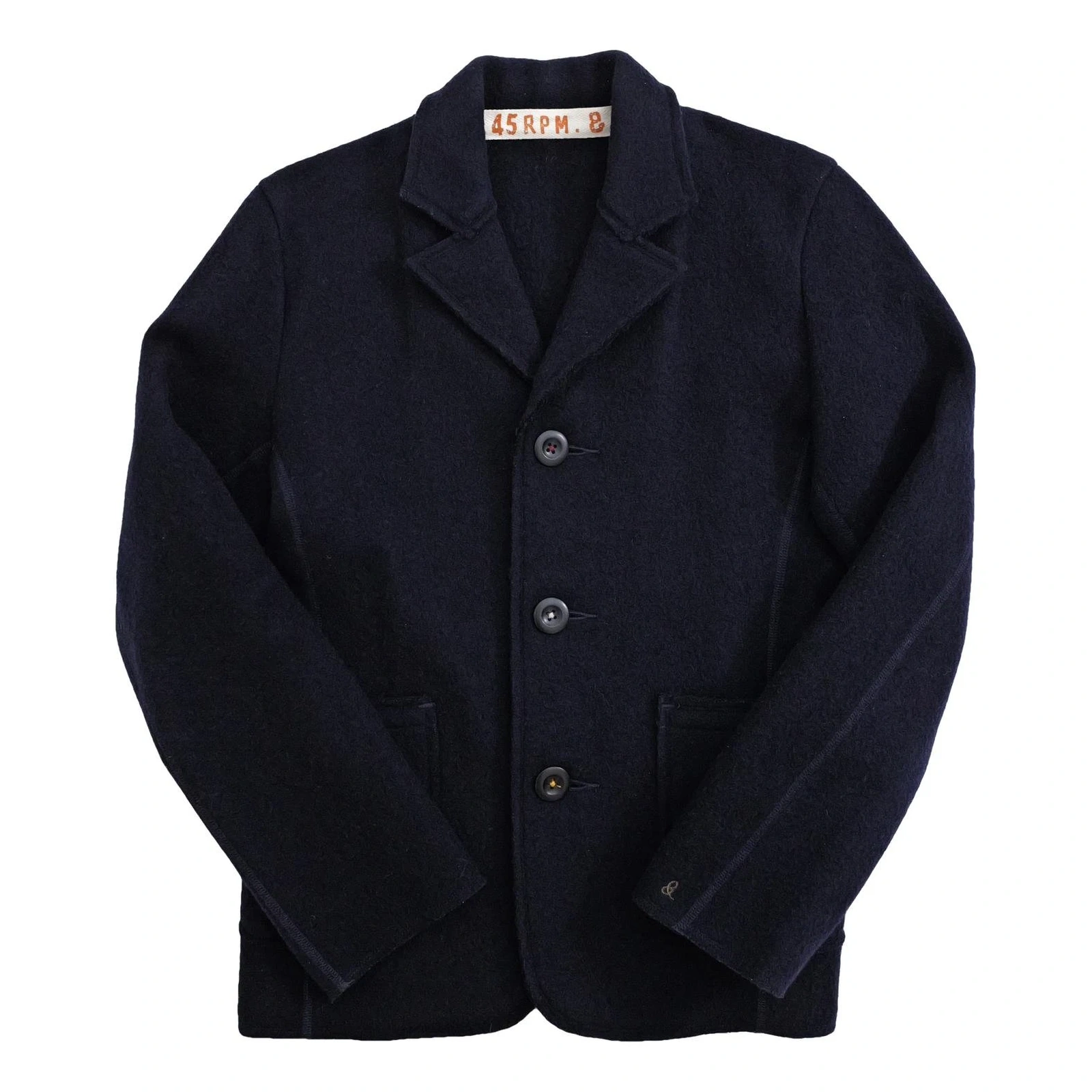 45RPM Manteau en laine Marine vintage, passéist — photo 1