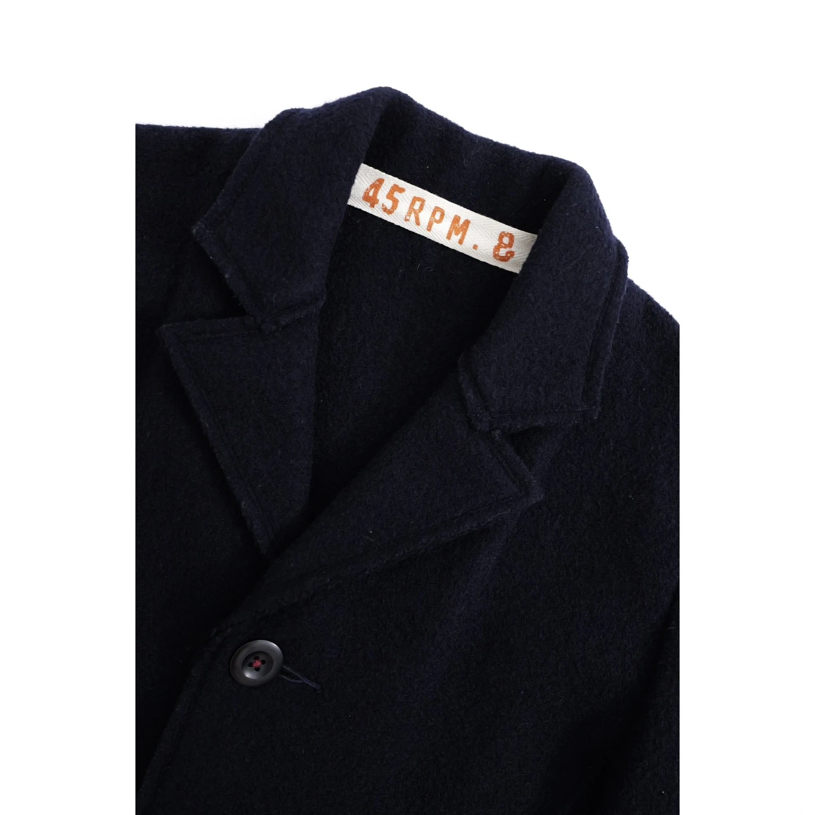 45RPM Manteau en laine Marine vintage, passéist — photo 2