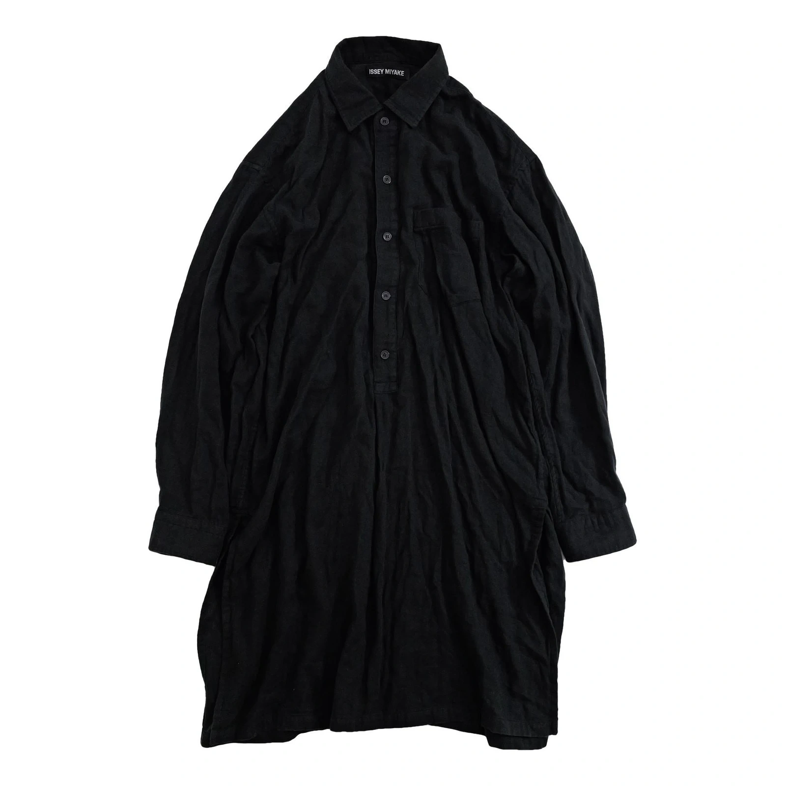 ISSEY MIYAKE Chemise Noir vintage, passéist — photo 1