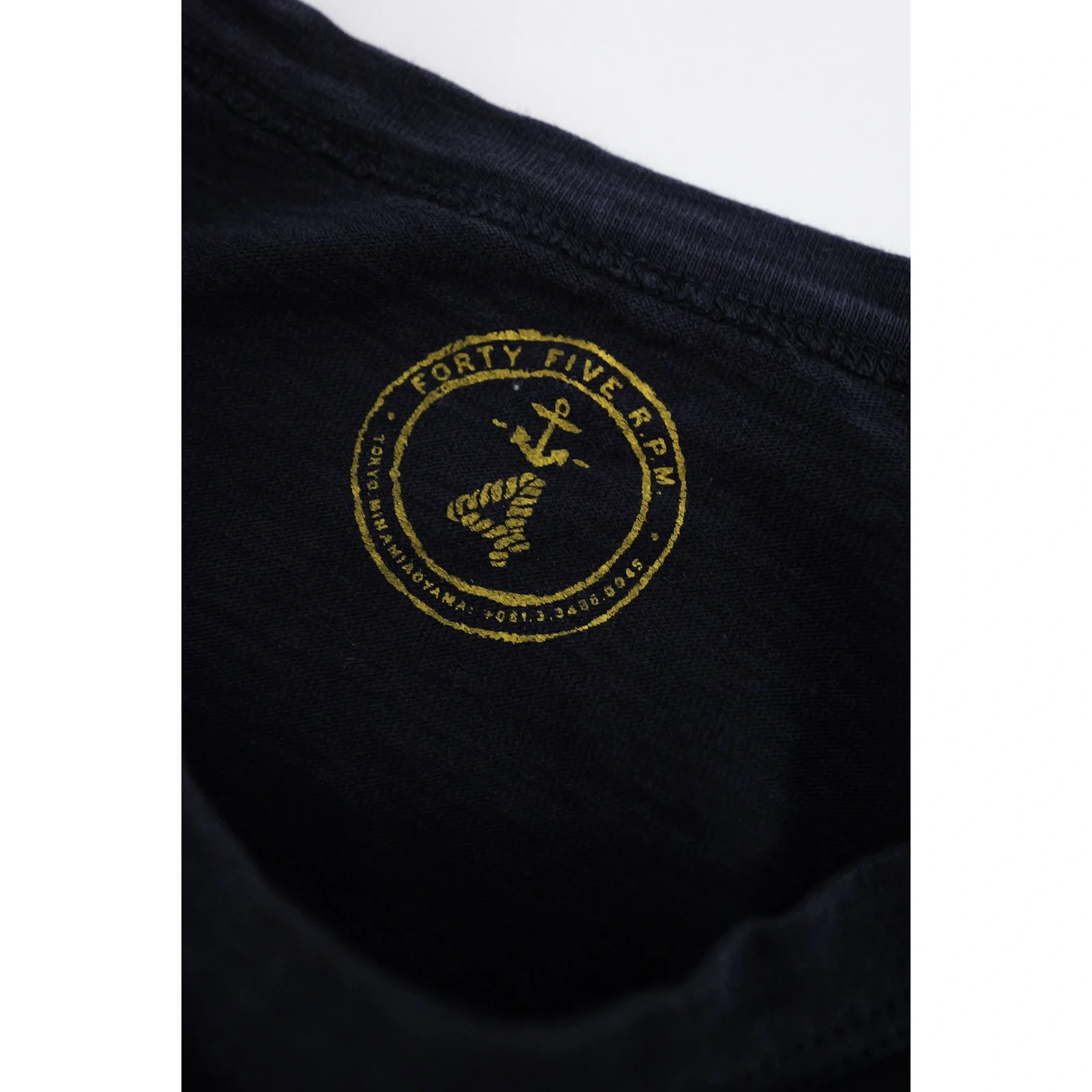 45RPM T-shirt Marine vintage, passéist — photo 6