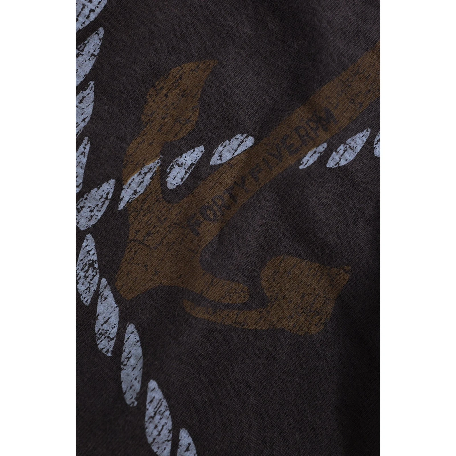 45RPM T-shirt Marron vintage, passéist — photo 3