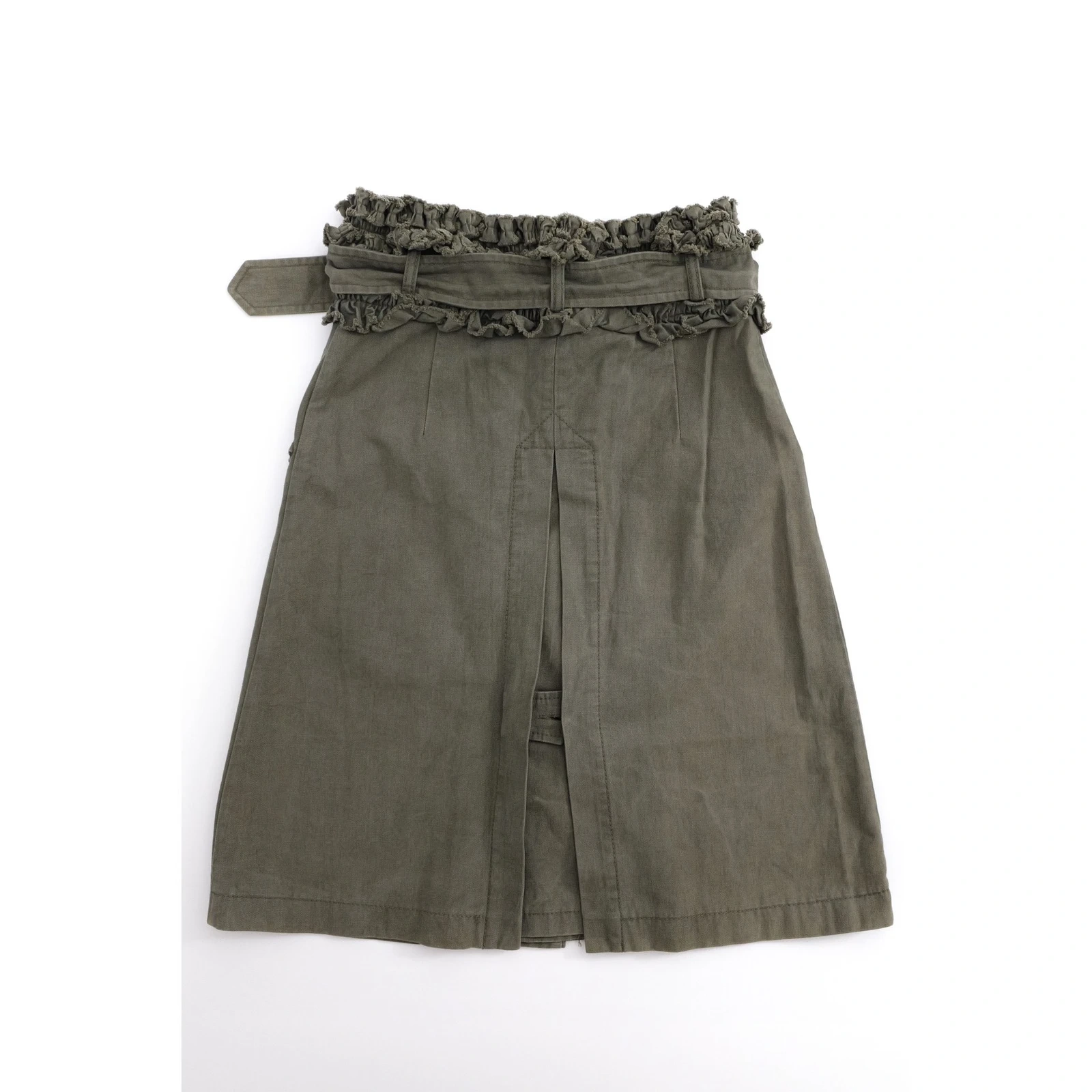 COMME DES GARÇONS Jupe mi-longue Kaki vintage, passéist — photo 11