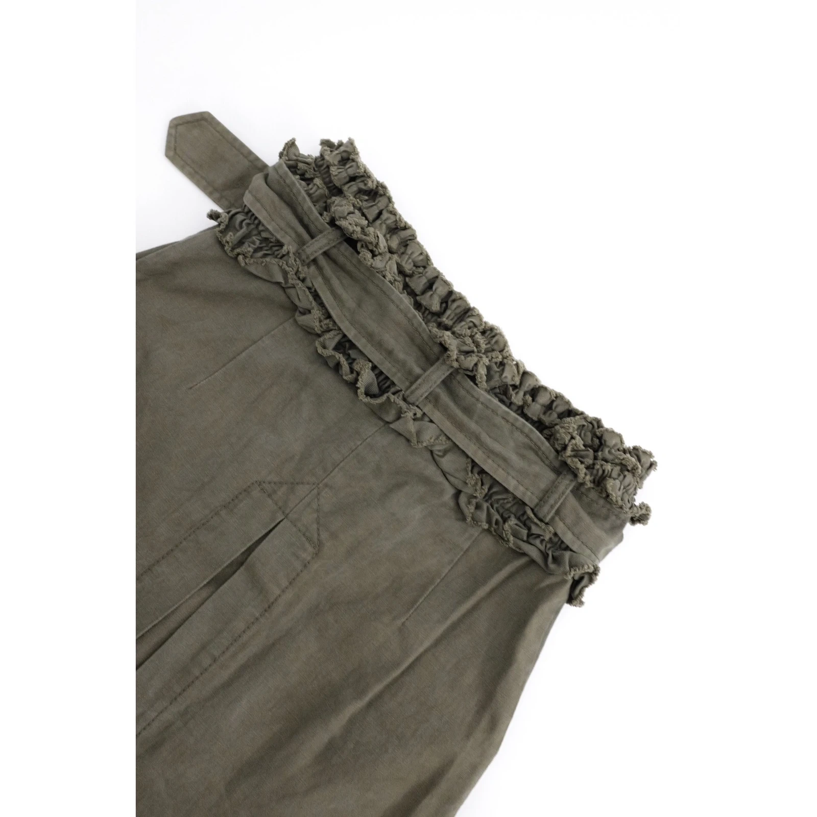COMME DES GARÇONS Jupe mi-longue Kaki vintage, passéist — photo 12