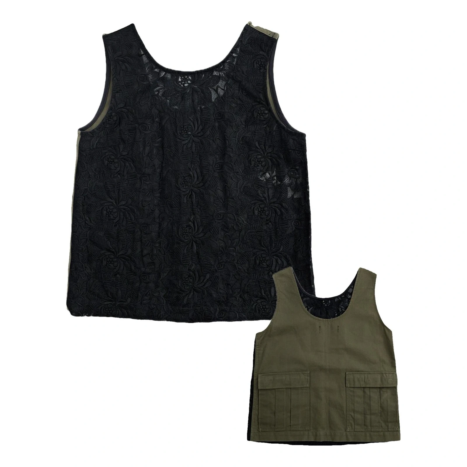 COMME DES GARÇONS Blouse Kaki vintage, passéist — photo 1