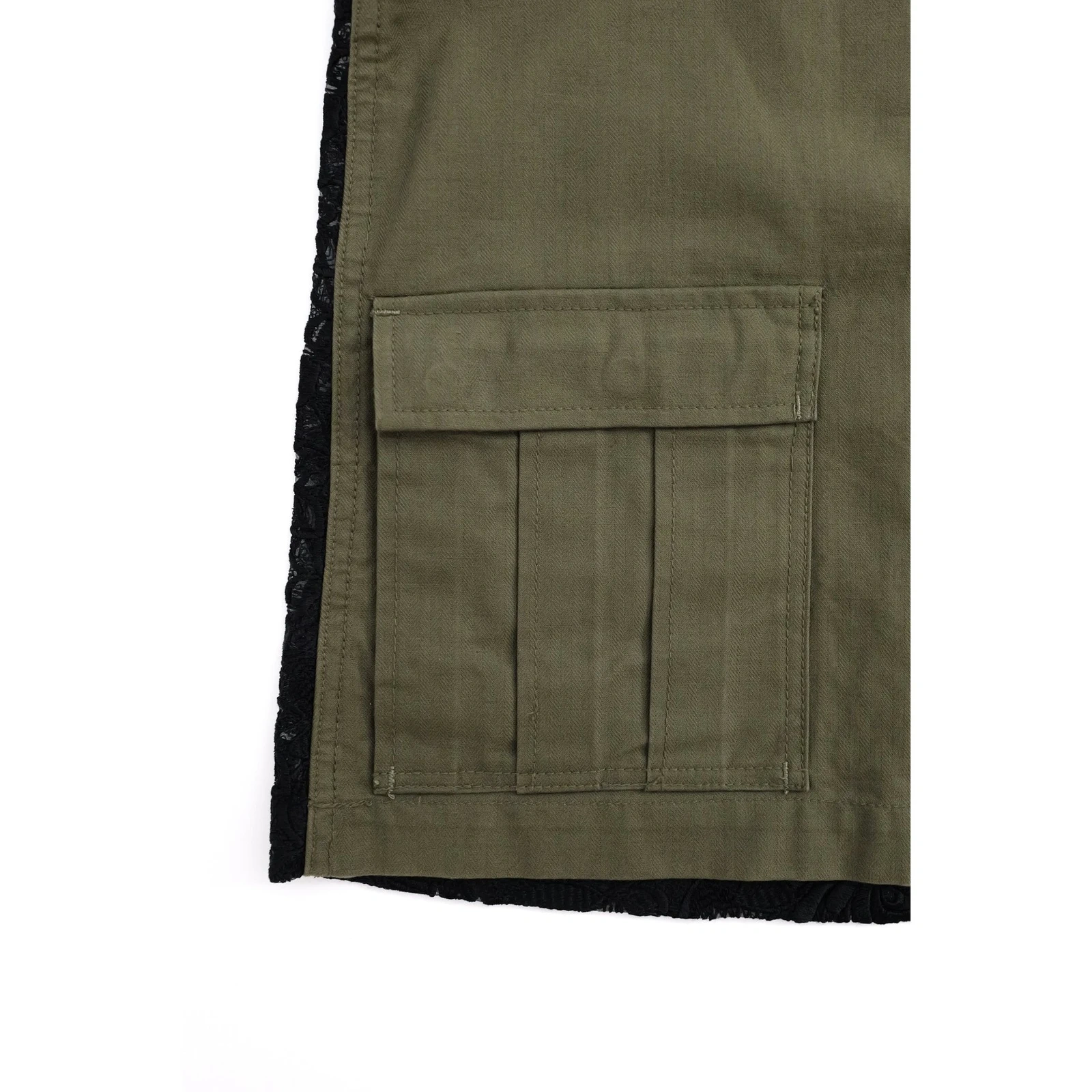 COMME DES GARÇONS Blouse Kaki vintage, passéist — photo 12