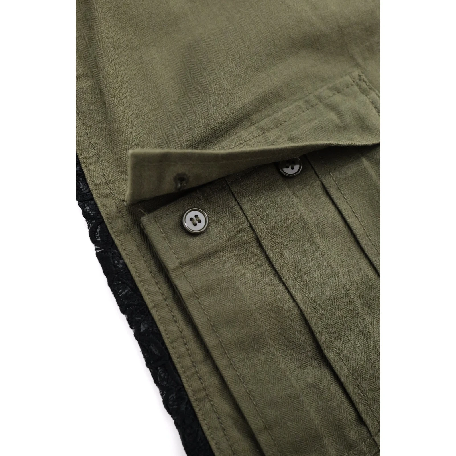 COMME DES GARÇONS Blouse Kaki vintage, passéist — photo 13