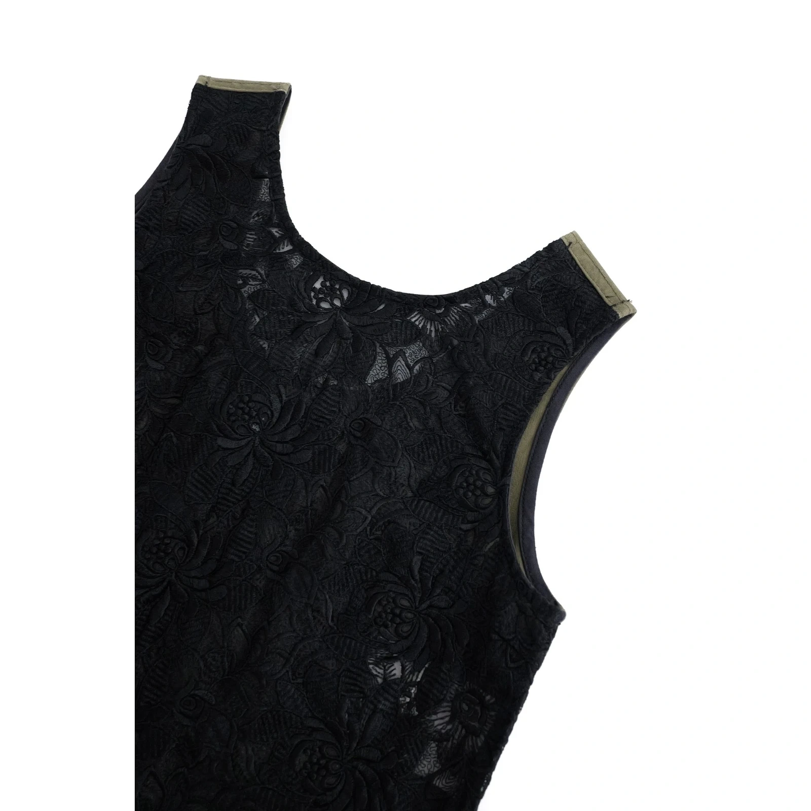 COMME DES GARÇONS Blouse Kaki vintage, passéist — photo 3