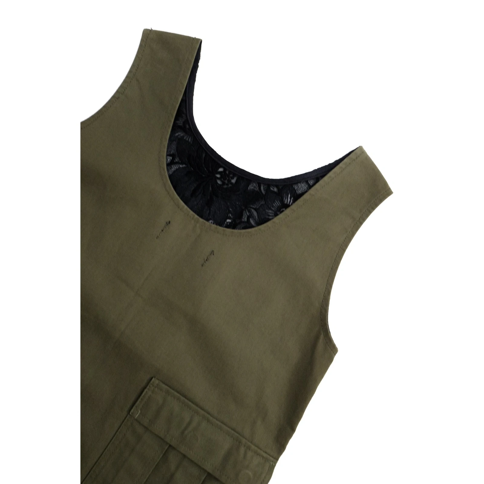 COMME DES GARÇONS Blouse Kaki vintage, passéist — photo 10
