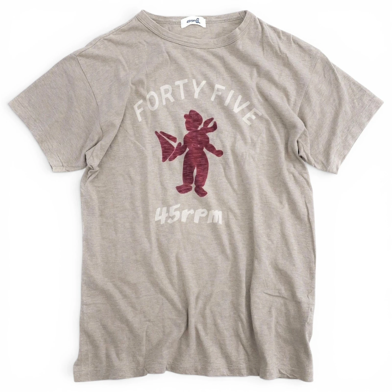 45RPM T-shirt Beige vintage, passéist — photo 1