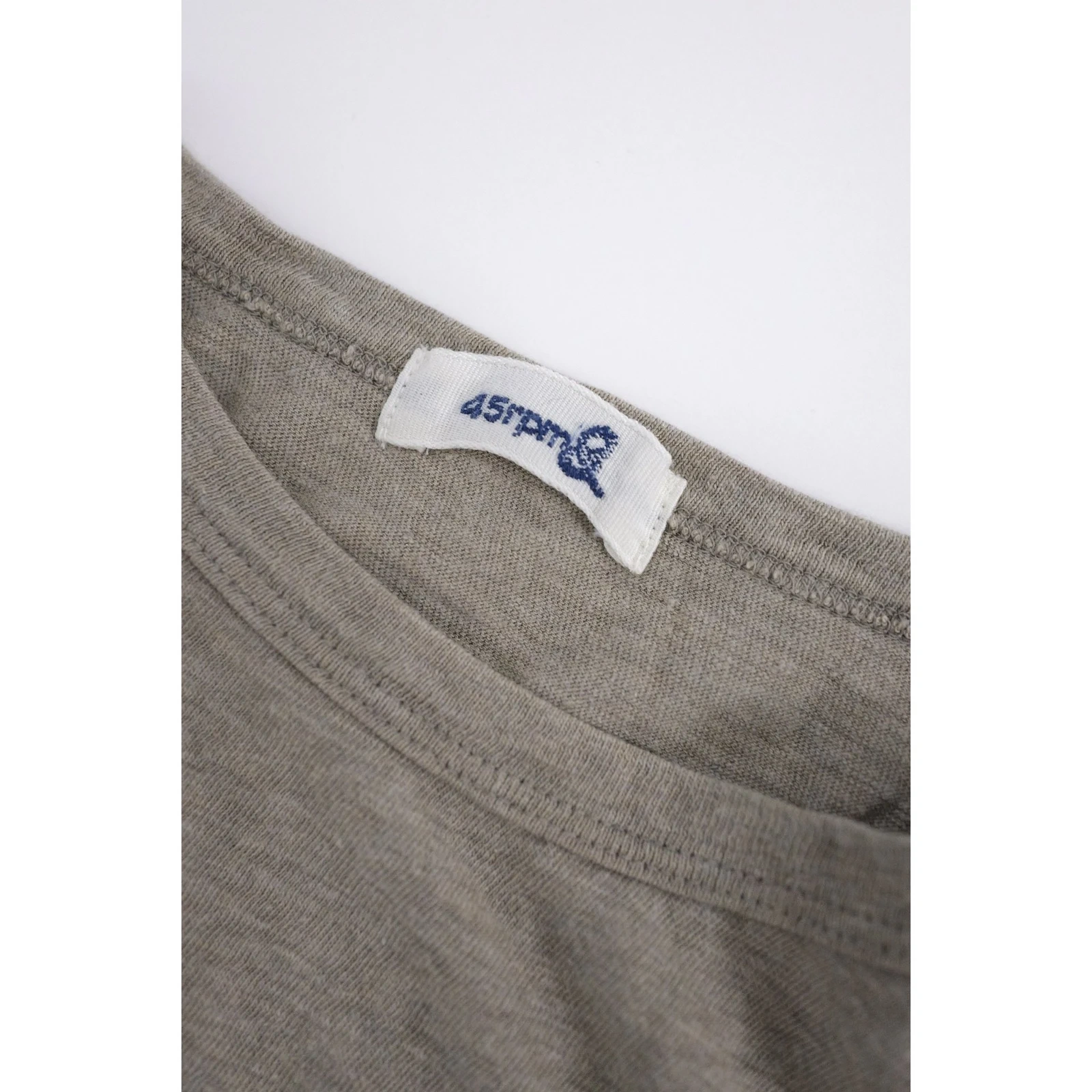 45RPM T-shirt Beige vintage, passéist — photo 7