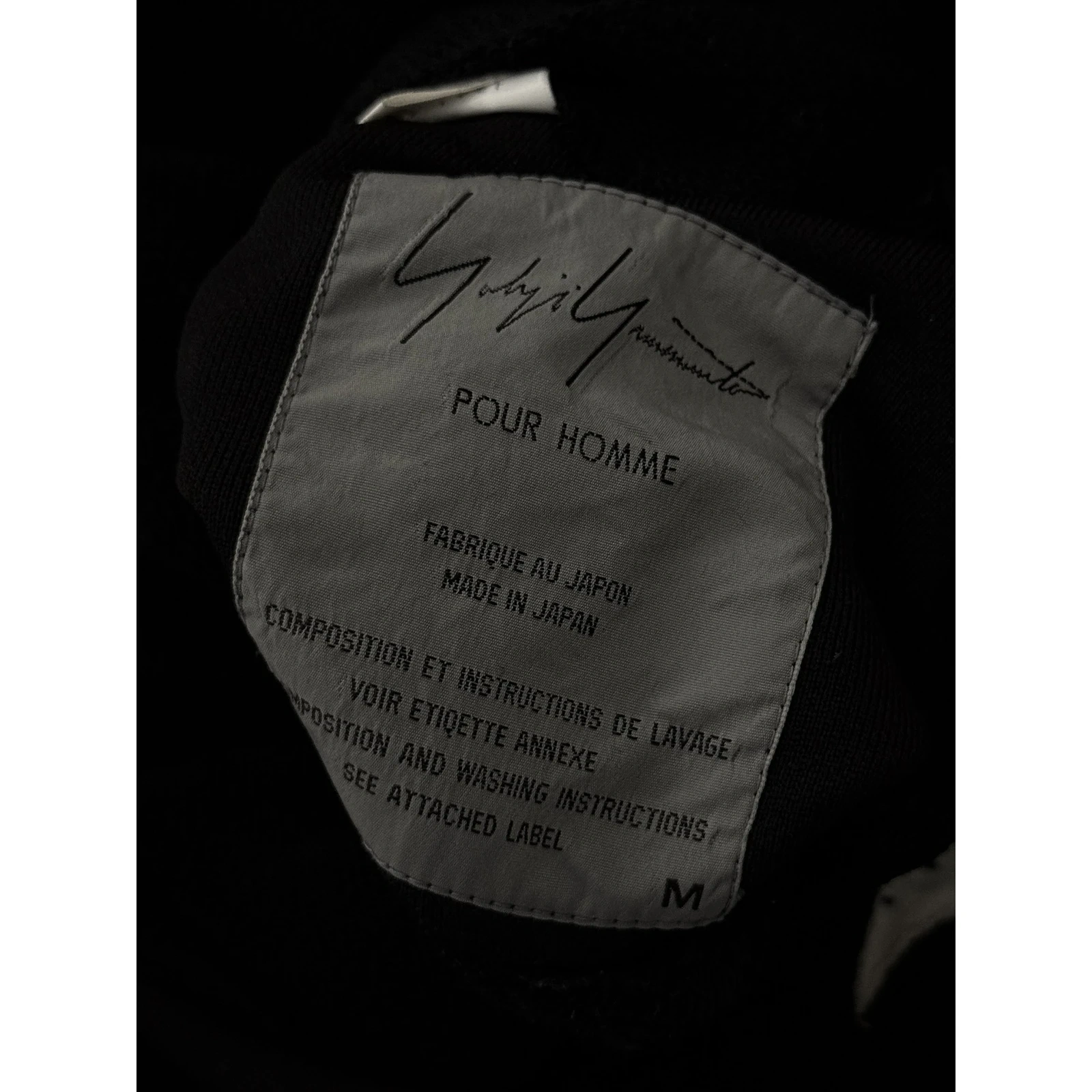 YOHJI YAMAMOTO Veste Noir vintage, passéist — photo 16