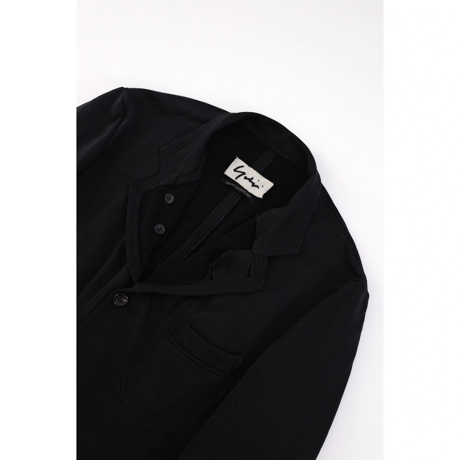 YOHJI YAMAMOTO Veste Noir vintage, passéist — photo 3