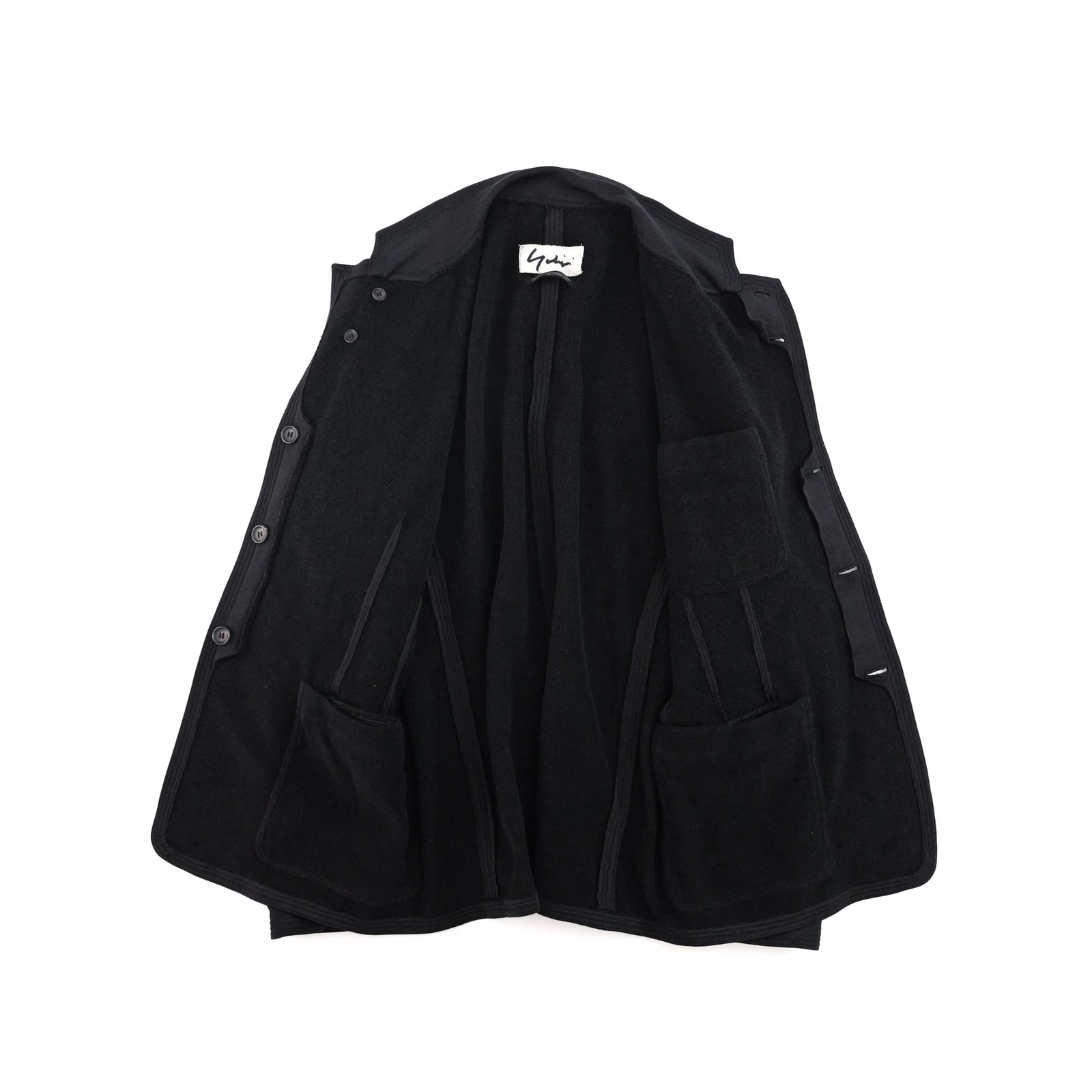 YOHJI YAMAMOTO Veste Noir vintage, passéist — photo 8