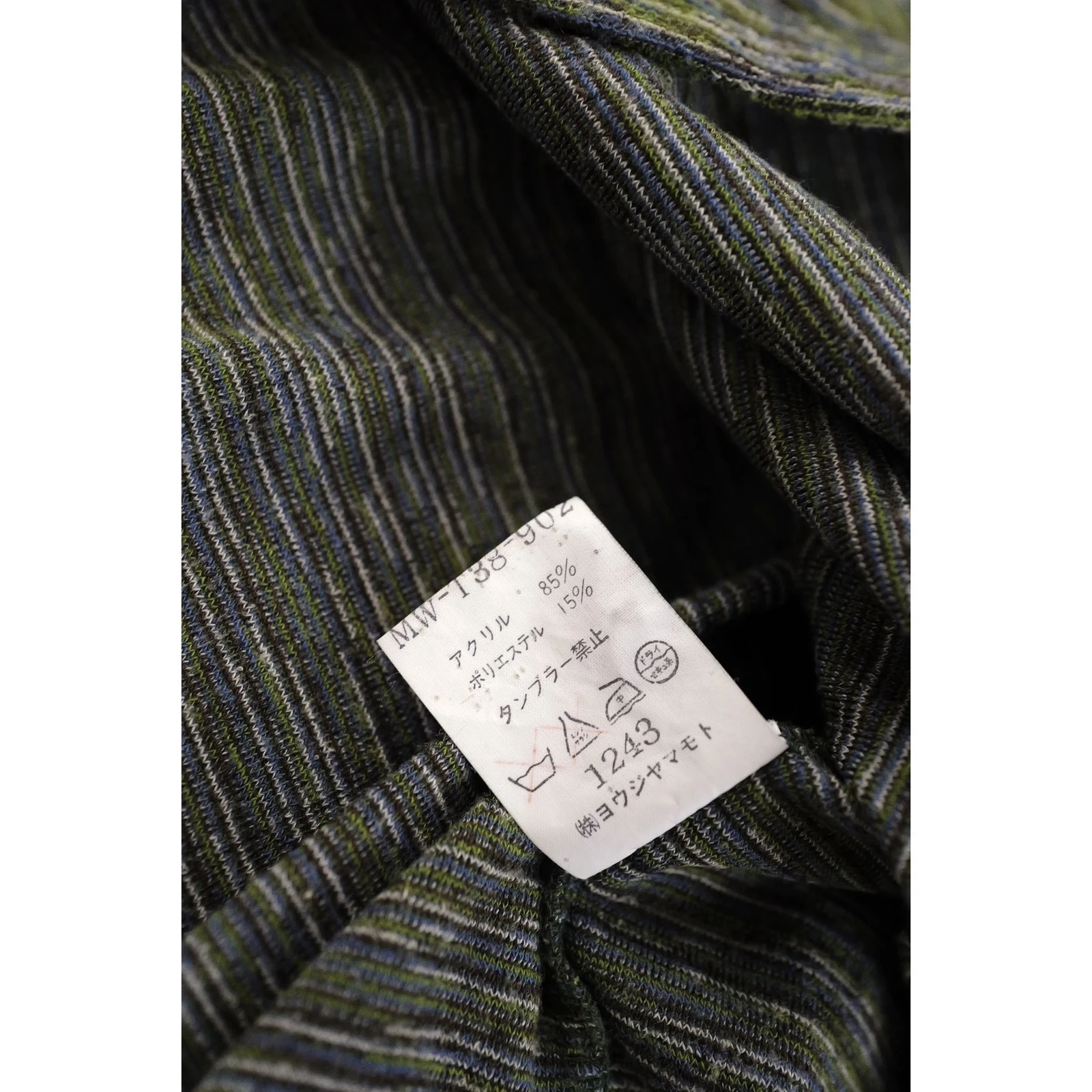 YOHJI YAMAMOTO Gilet Multicolore vintage, passéist — photo 11