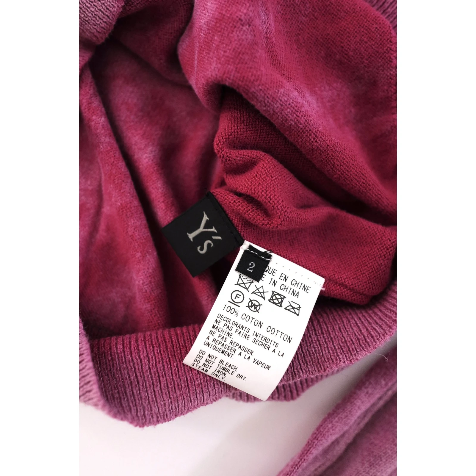 YOHJI YAMAMOTO Sweat Rose vintage, passéist — photo 9