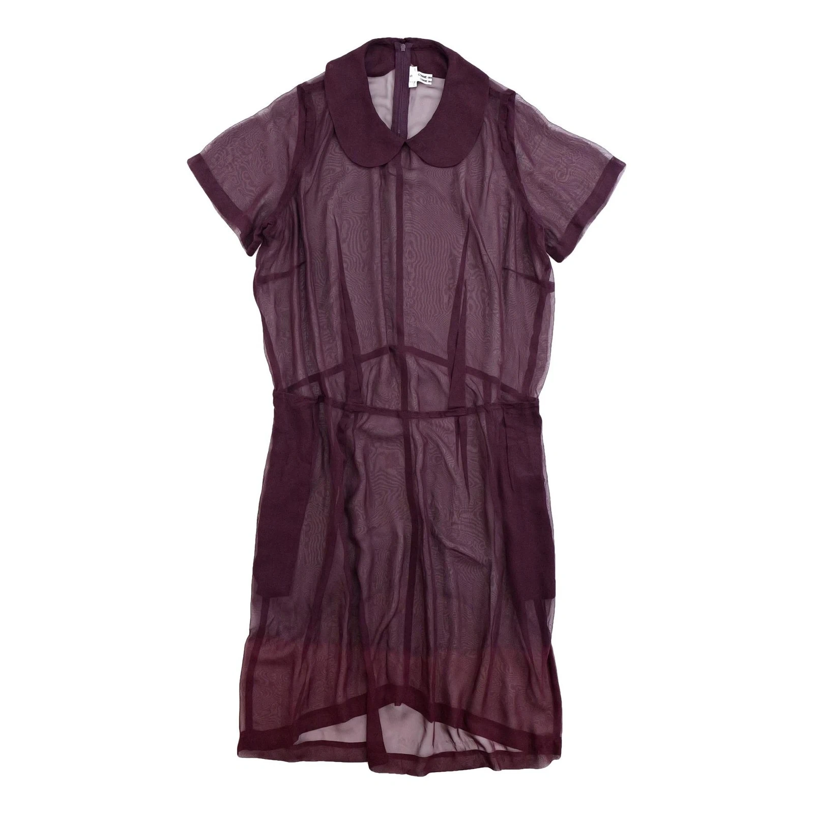 COMME DES GARÇONS Robe longue Bordeaux vintage, passéist — photo 1