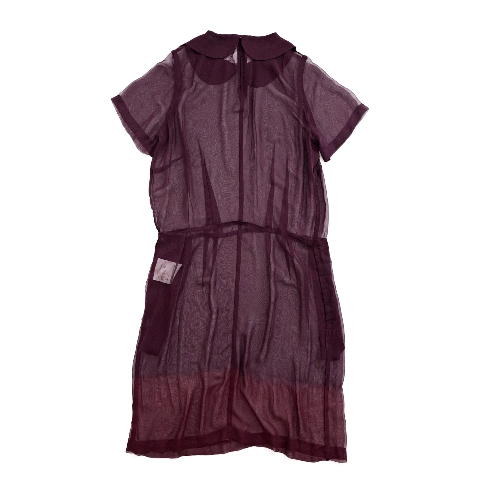 COMME DES GARÇONS Robe longue Bordeaux vintage, passéist — photo 12