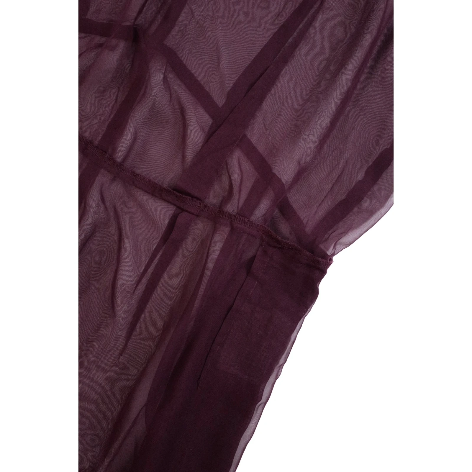 COMME DES GARÇONS Robe longue Bordeaux vintage, passéist — photo 6