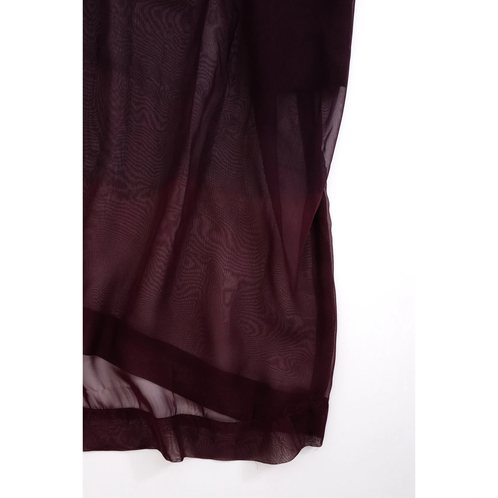 COMME DES GARÇONS Robe longue Bordeaux vintage, passéist — photo 7