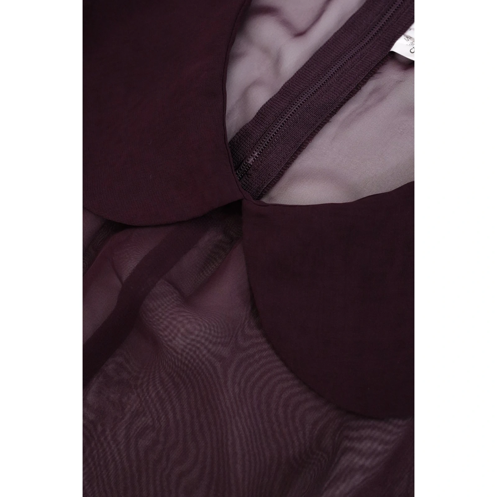 COMME DES GARÇONS Robe longue Bordeaux vintage, passéist — photo 9