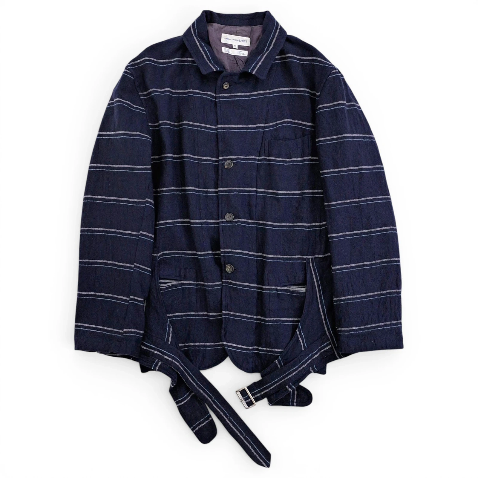 COMME DES GARÇONS Gilet en laine Marine vintage, passéist — photo 1