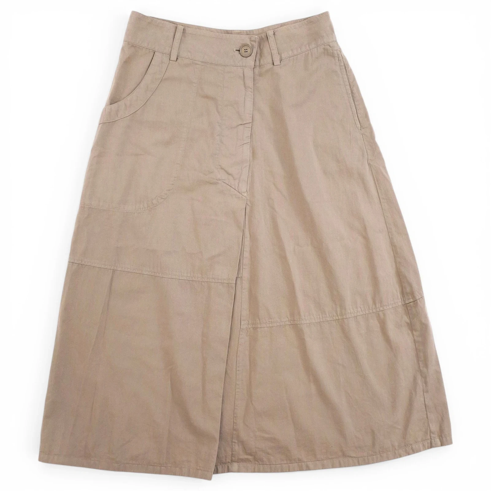 PLANTATION Jupe mi-longue Beige vintage, passéist — photo 1