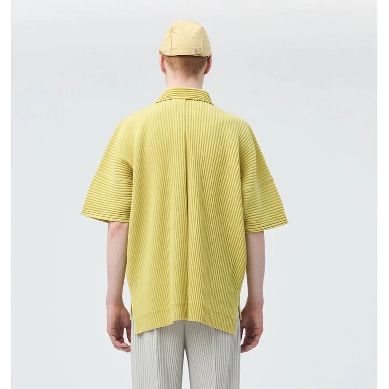 ISSEY MIYAKE Chapeau / bonnet Jaune vintage, passéist — photo 14