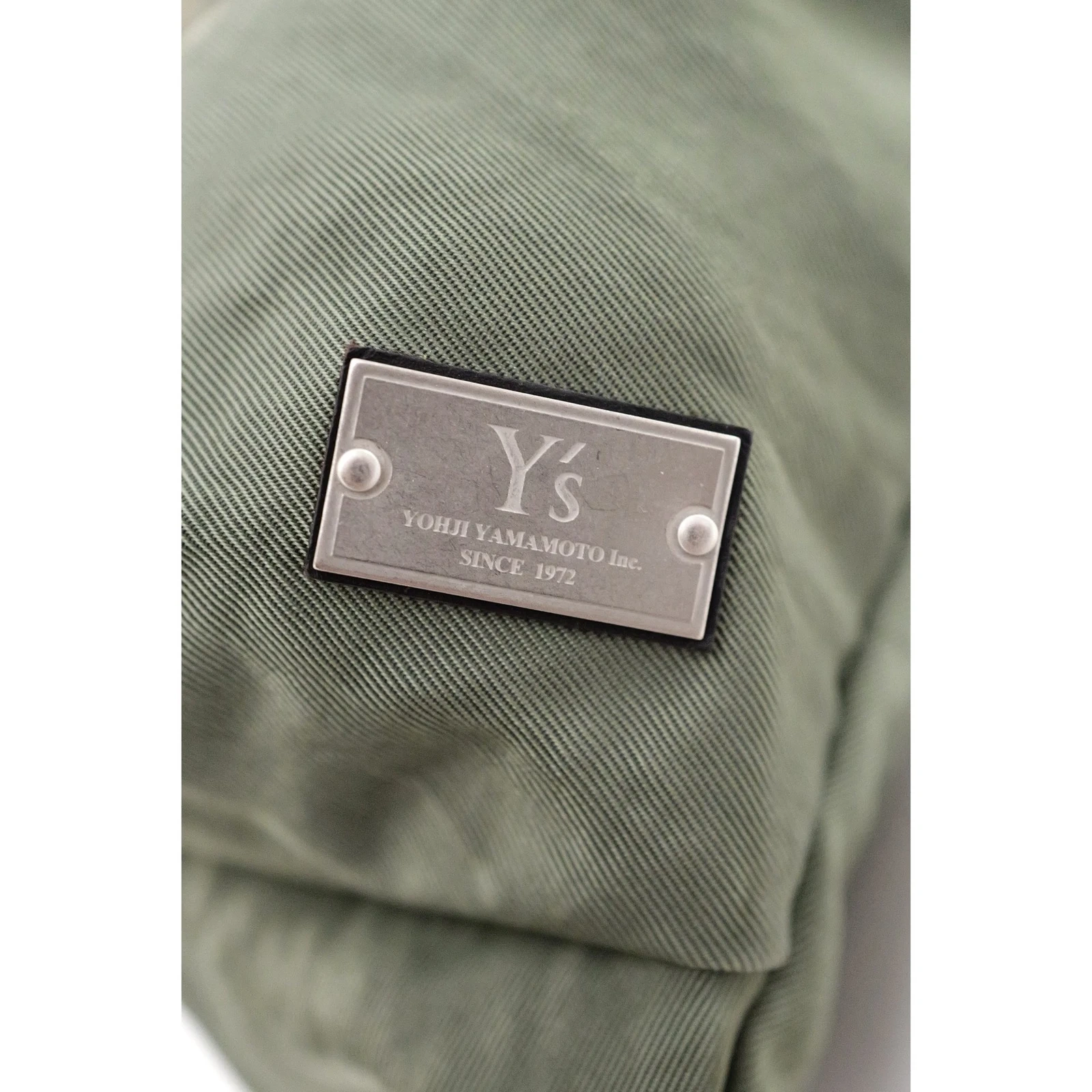 YOHJI YAMAMOTO Pochette Kaki vintage, passéist — photo 5