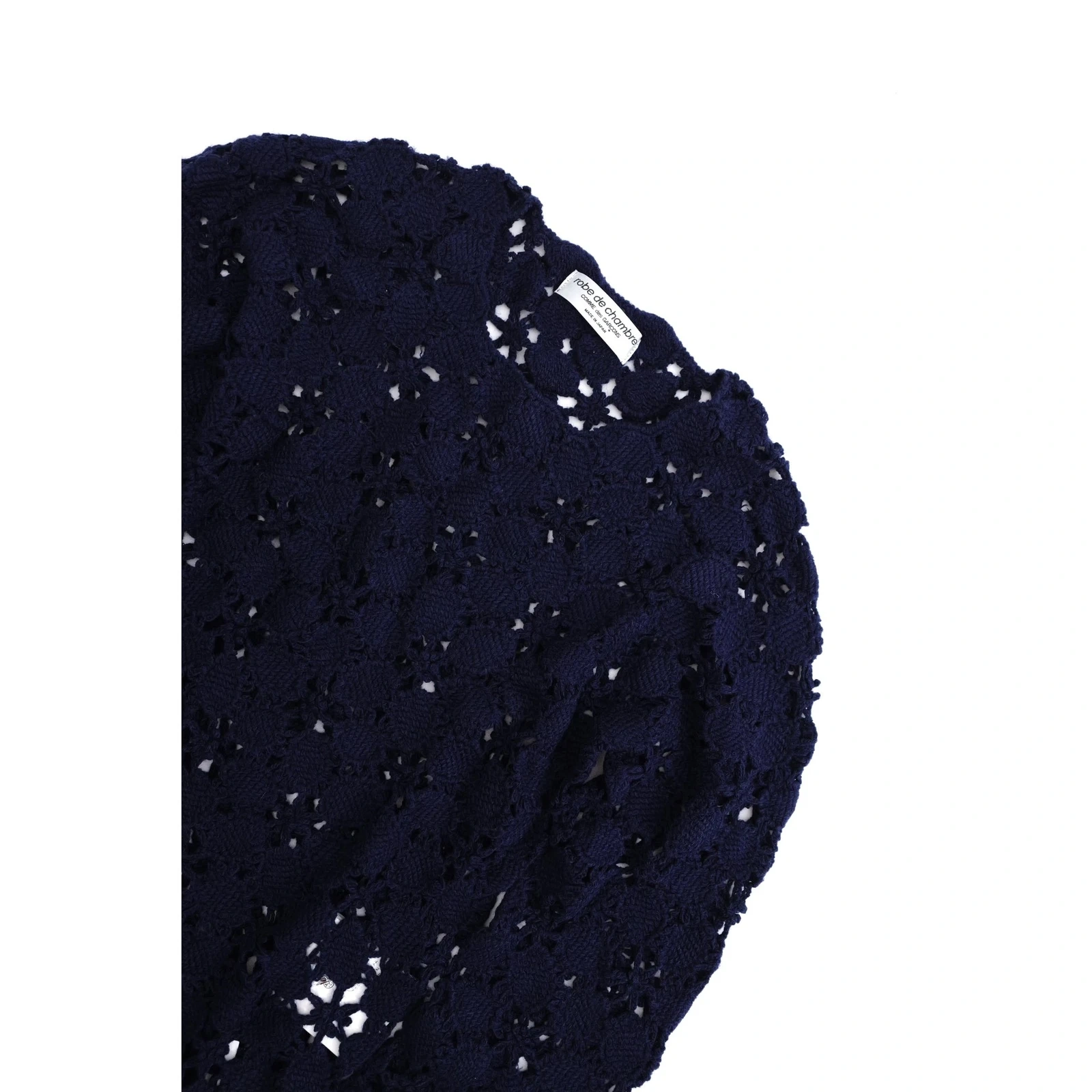 COMME DES GARÇONS Sweat en laine Marine vintage, passéist — photo 2