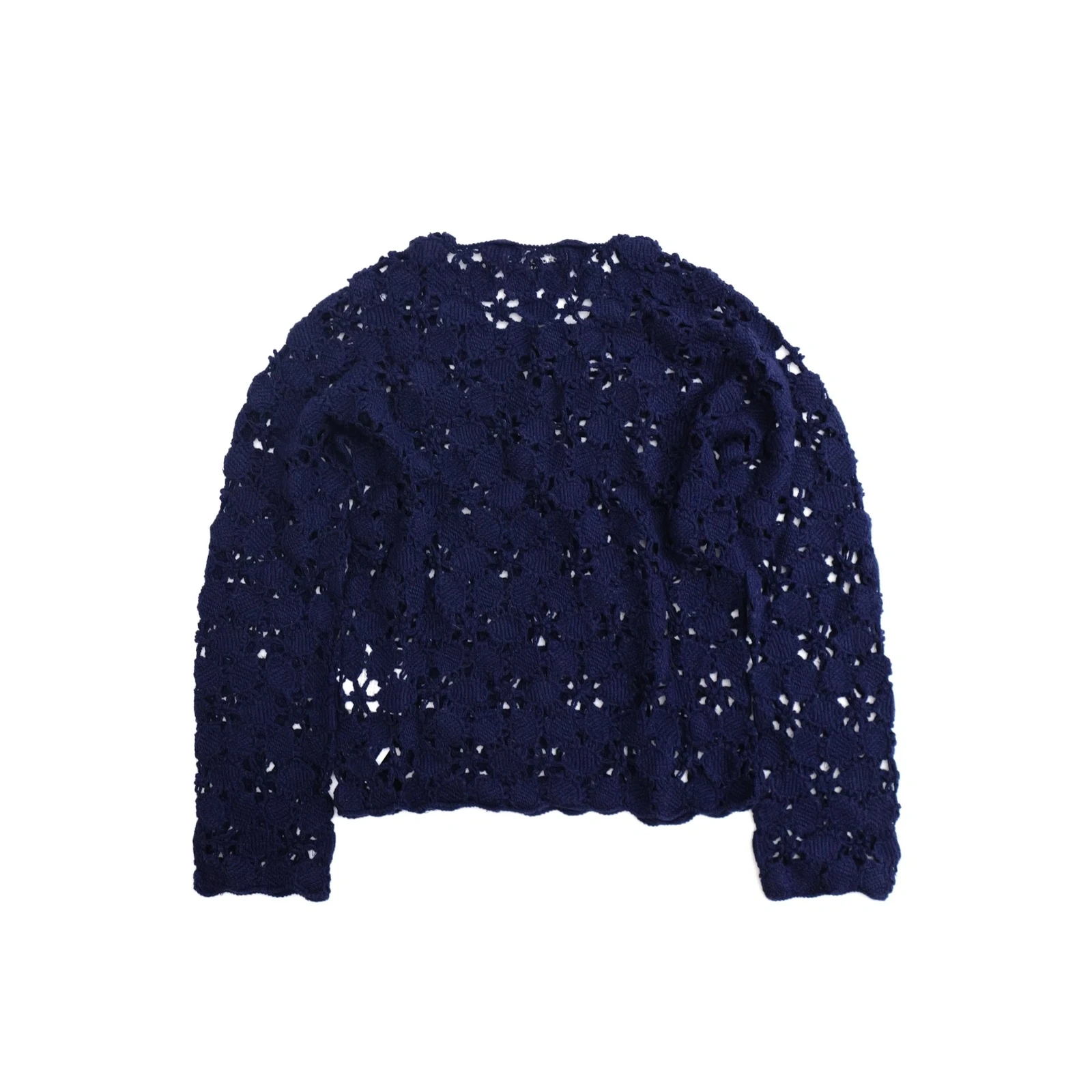COMME DES GARÇONS Sweat en laine Marine vintage, passéist — photo 10