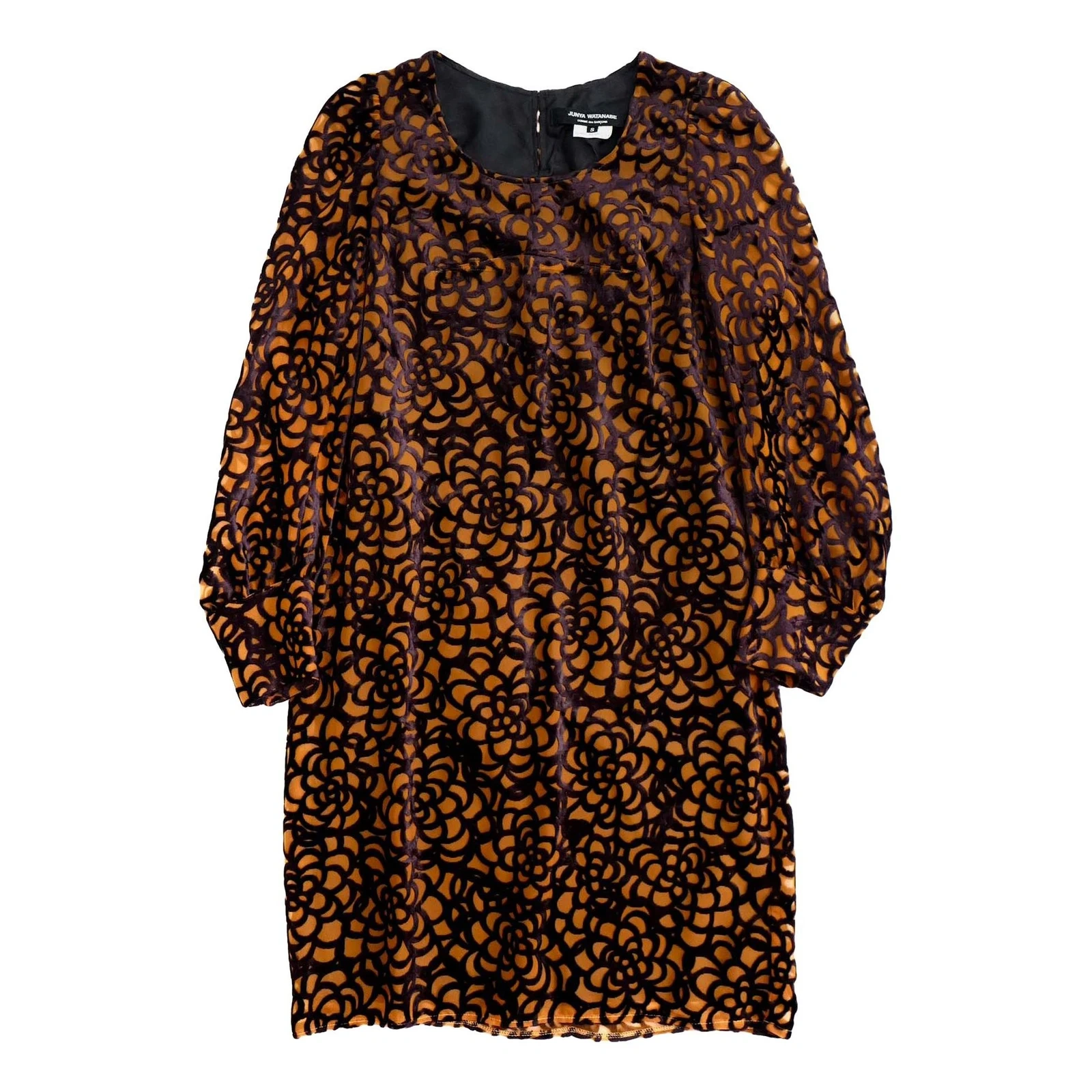 COMME DES GARÇONS Robe mi-longue Marron vintage, passéist — photo 1
