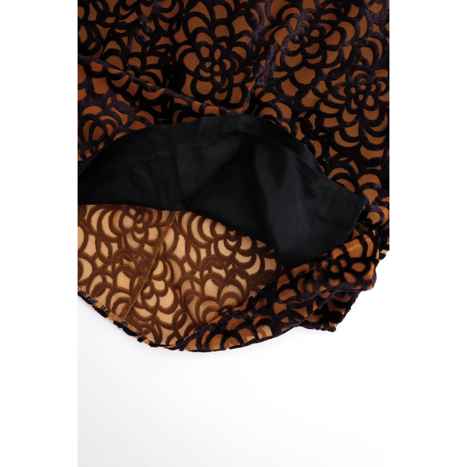 COMME DES GARÇONS Robe mi-longue Marron vintage, passéist — photo 9