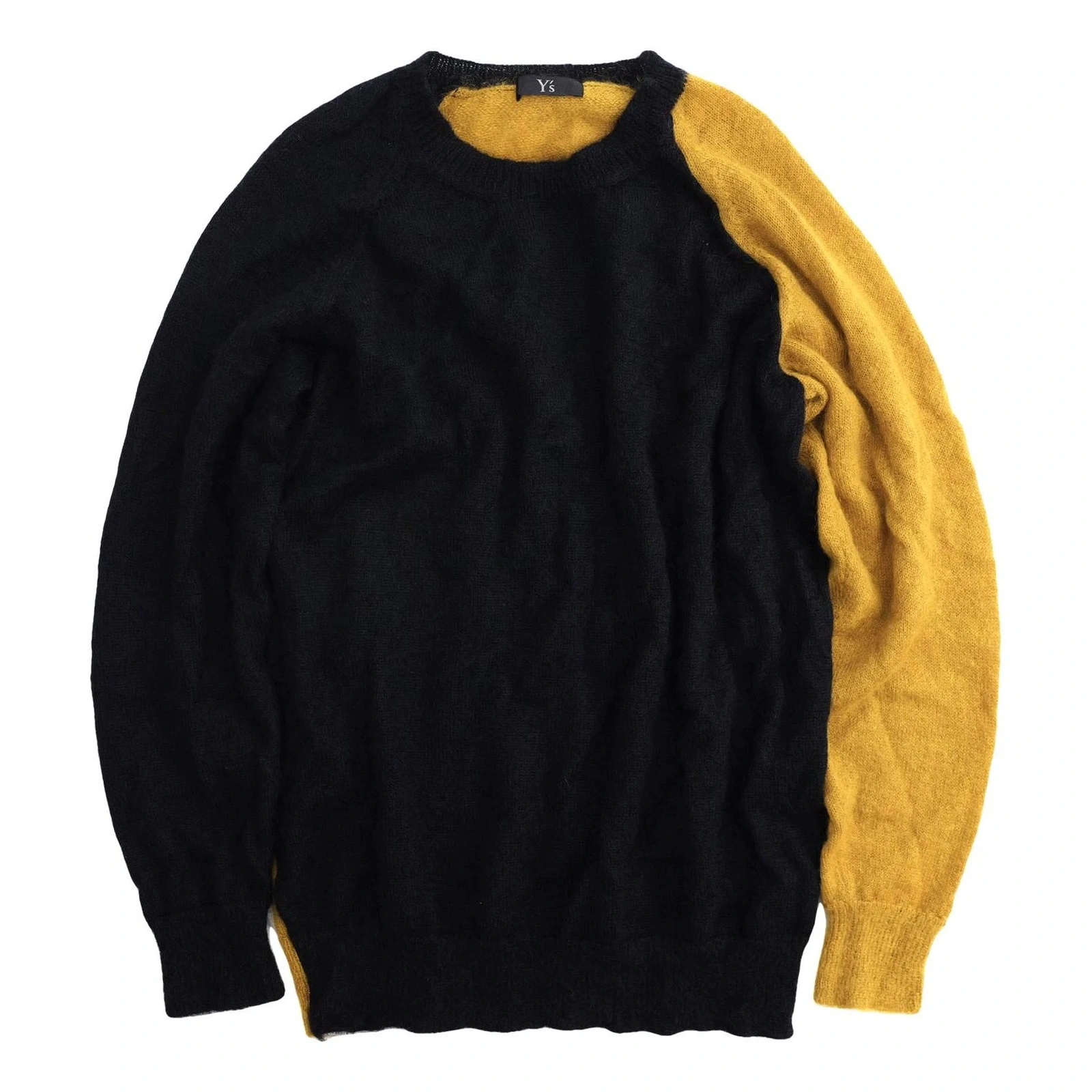 YOHJI YAMAMOTO Pull en laine Noir vintage, passéist — photo 1