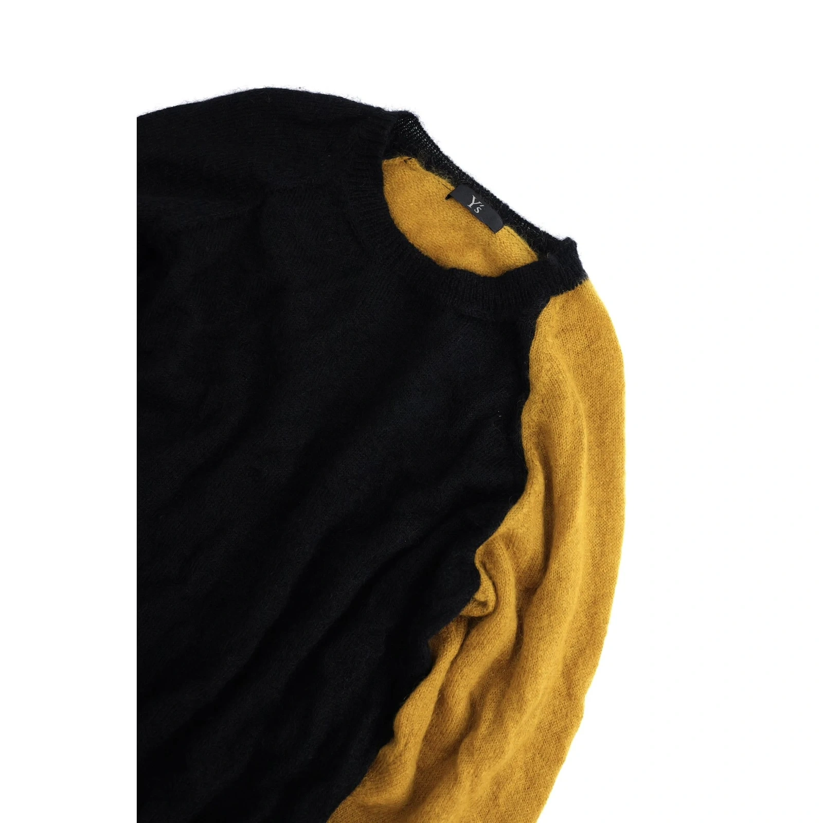 YOHJI YAMAMOTO Pull en laine Noir vintage, passéist — photo 2