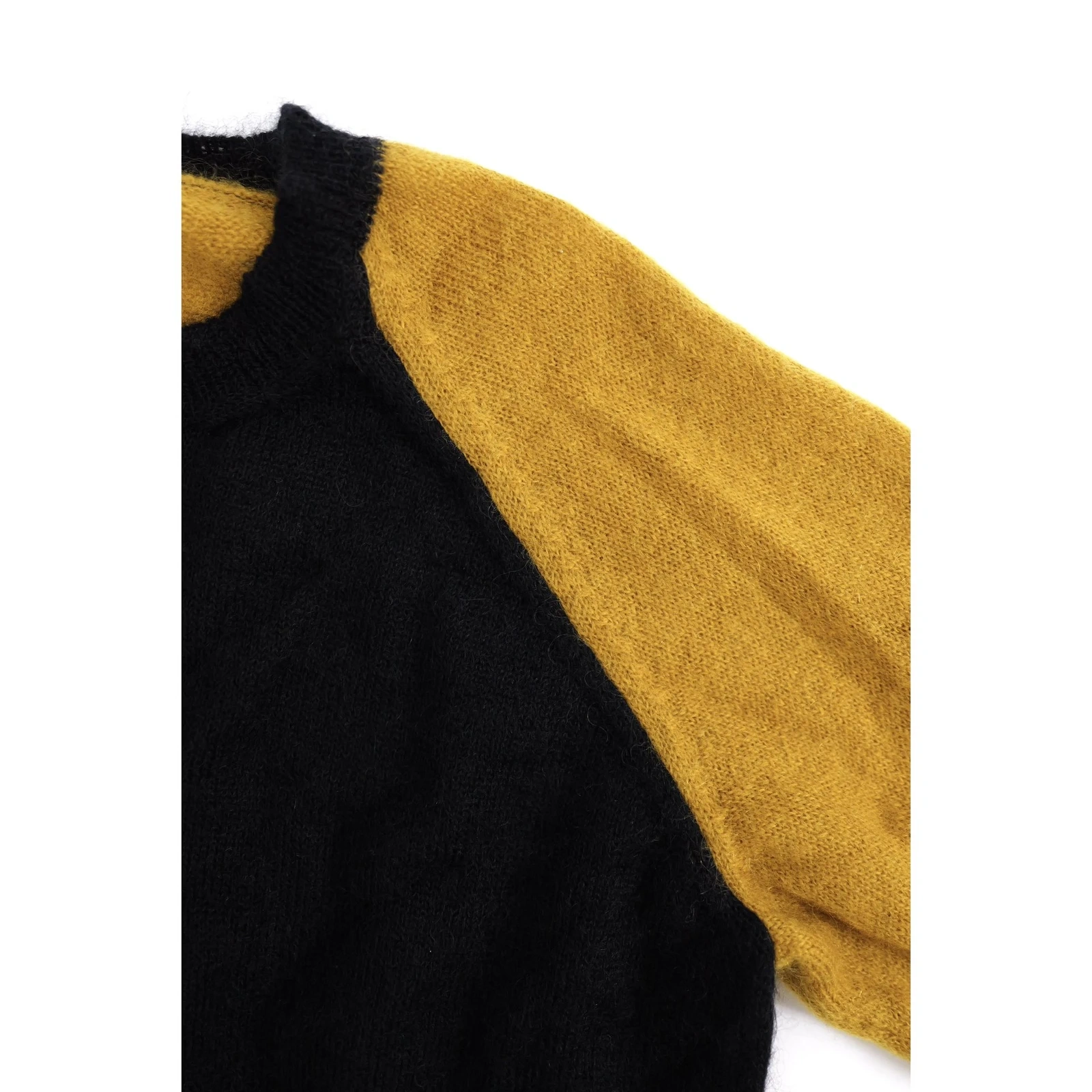YOHJI YAMAMOTO Pull en laine Noir vintage, passéist — photo 5