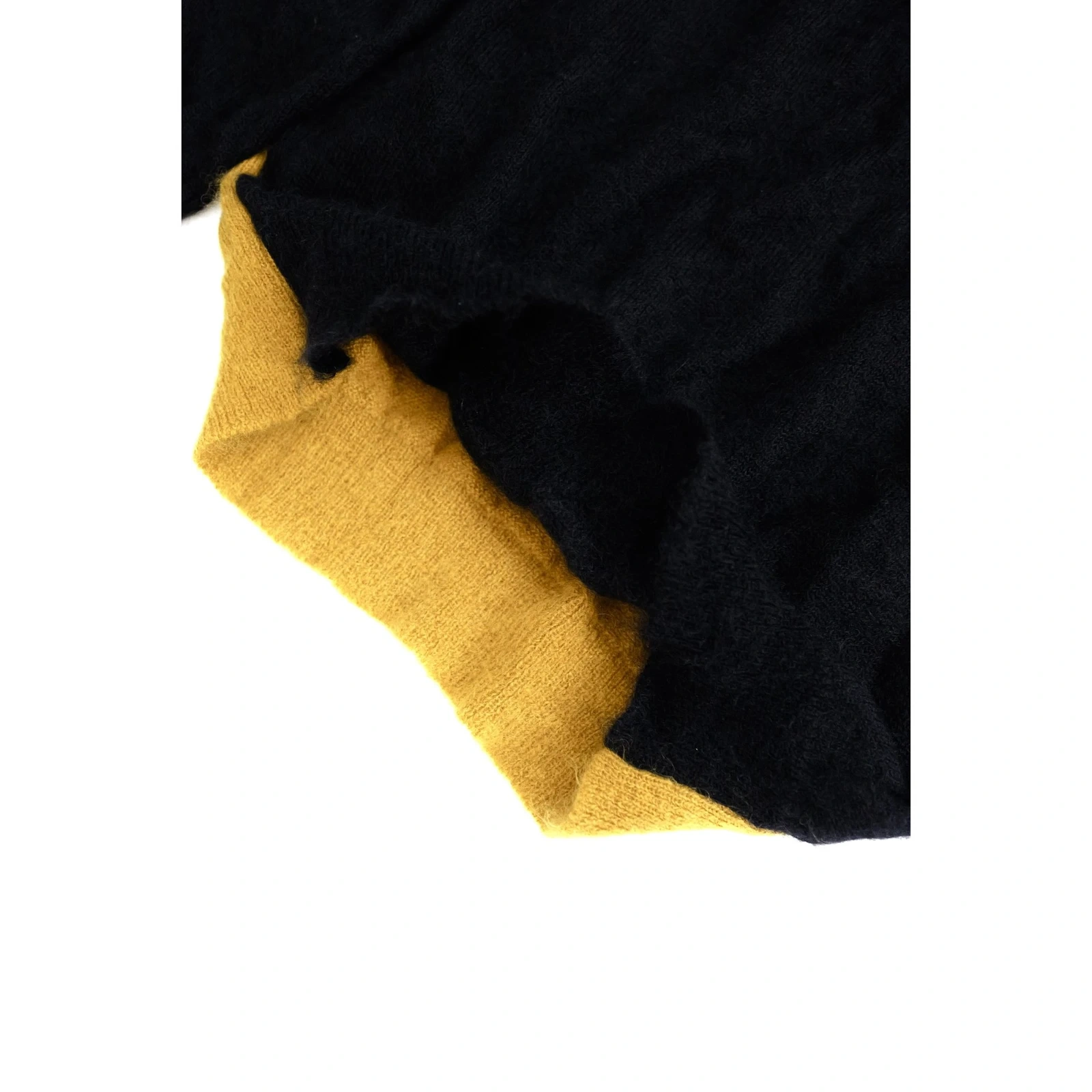 YOHJI YAMAMOTO Pull en laine Noir vintage, passéist — photo 6