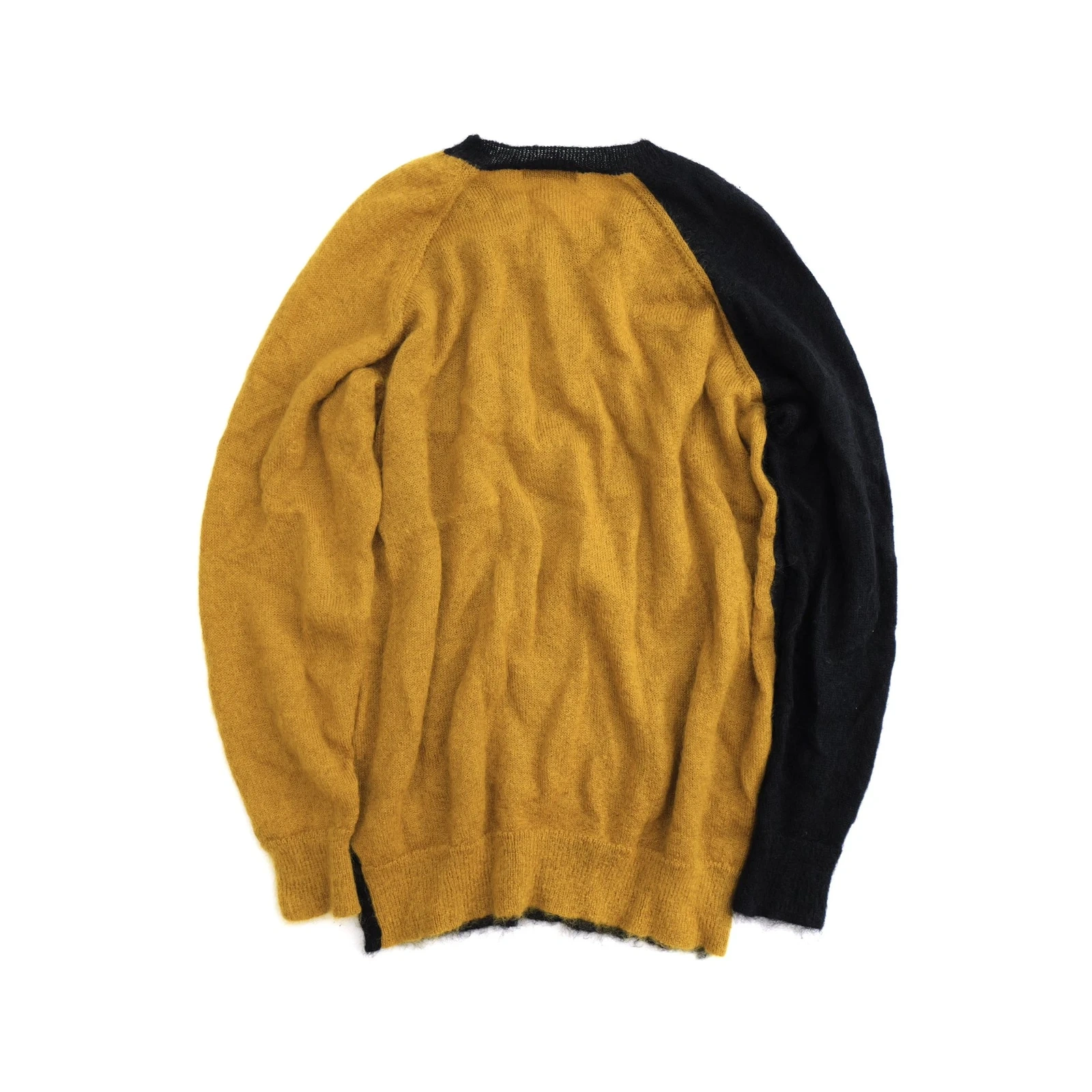 YOHJI YAMAMOTO Pull en laine Noir vintage, passéist — photo 9