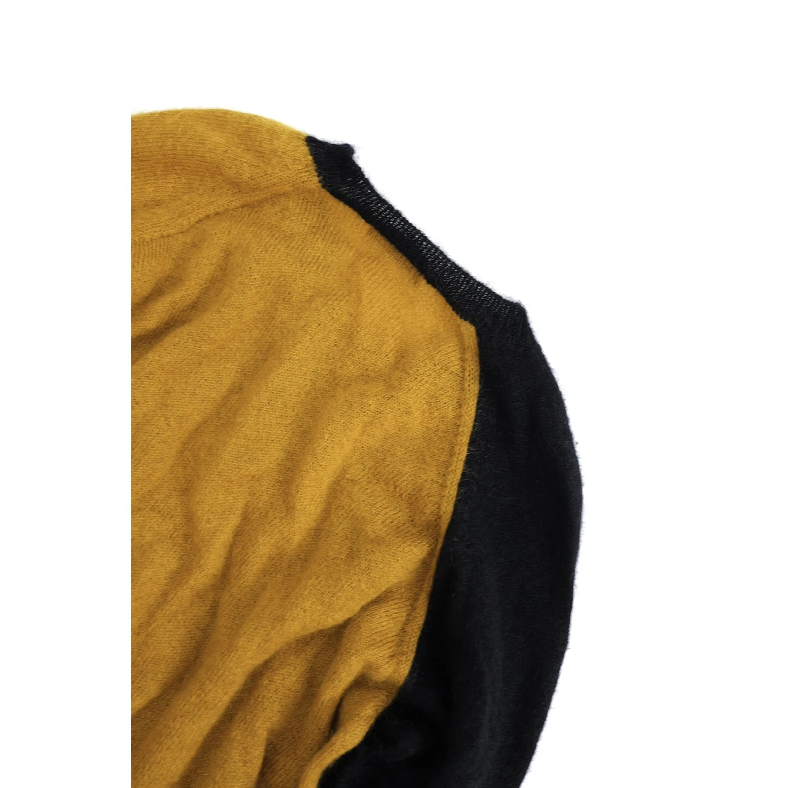 YOHJI YAMAMOTO Pull en laine Noir vintage, passéist — photo 10