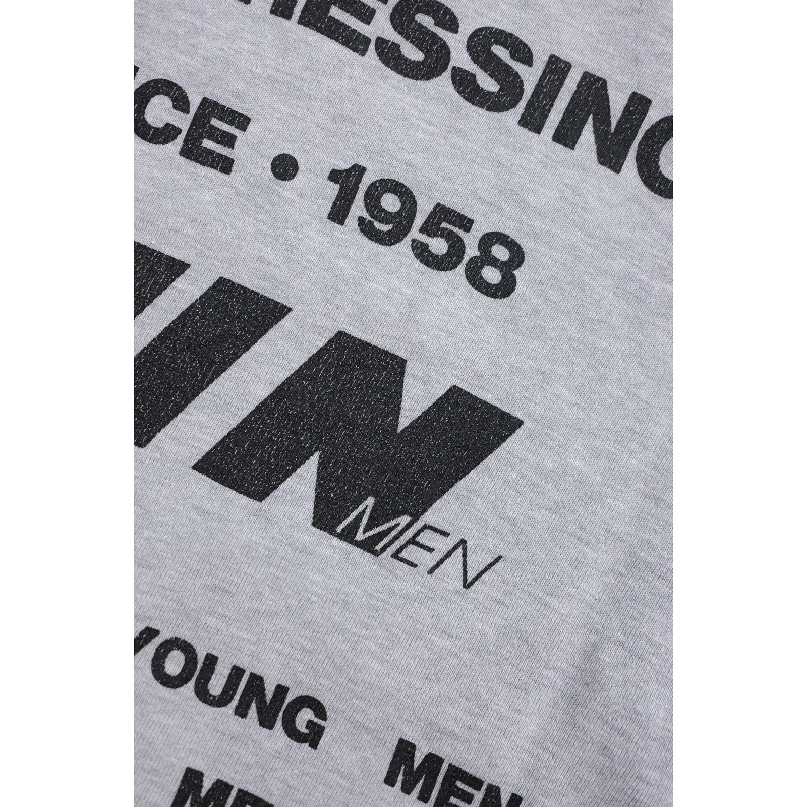 JUN MEN Sweat Gris vintage, passéist — photo 7