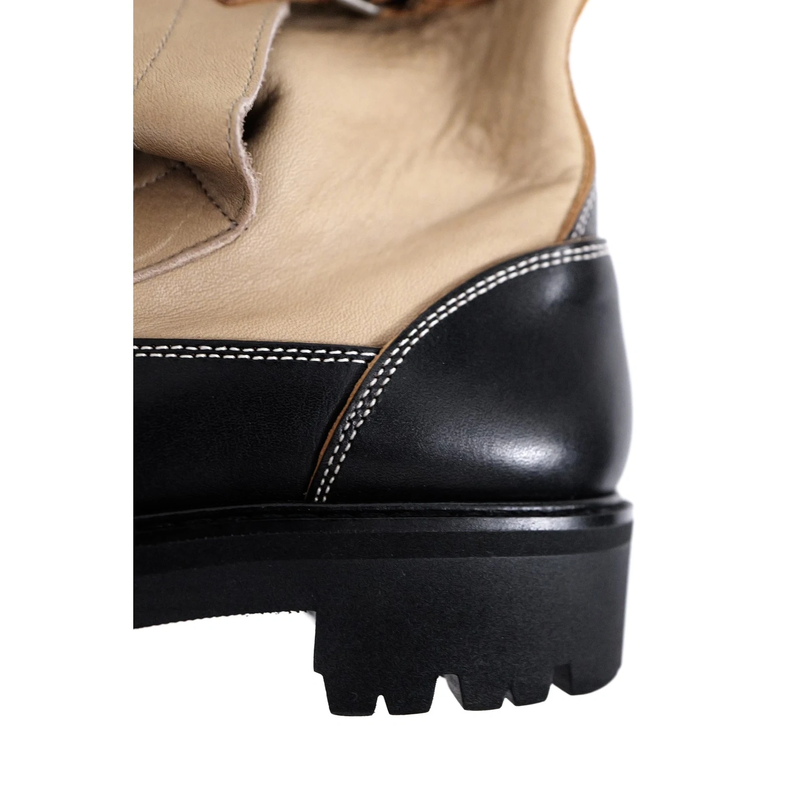 YOHJI YAMAMOTO Bottes en cuir Noir vintage, passéist — photo 5