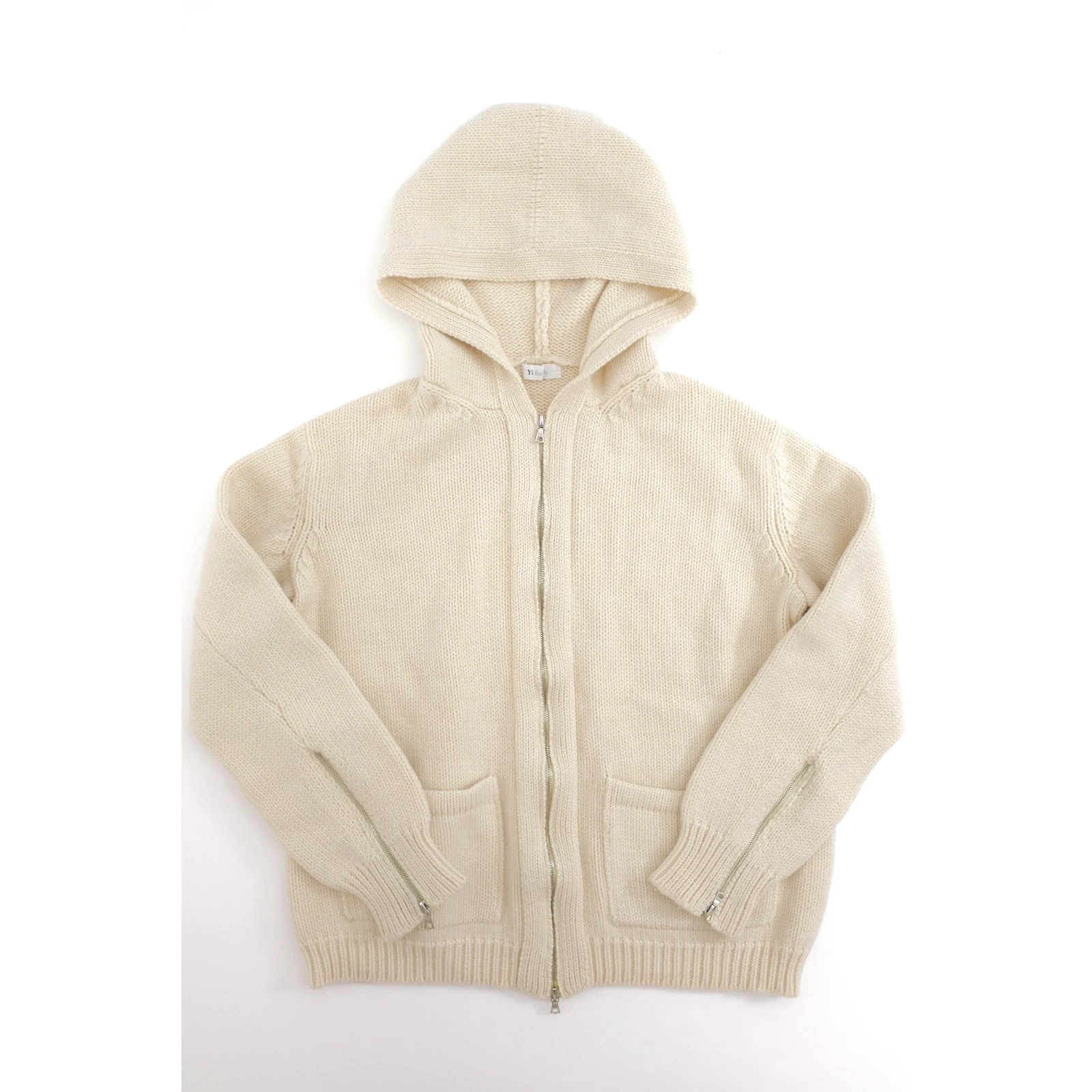 YOHJI YAMAMOTO Gilet en laine Beige vintage, passéist — photo 2