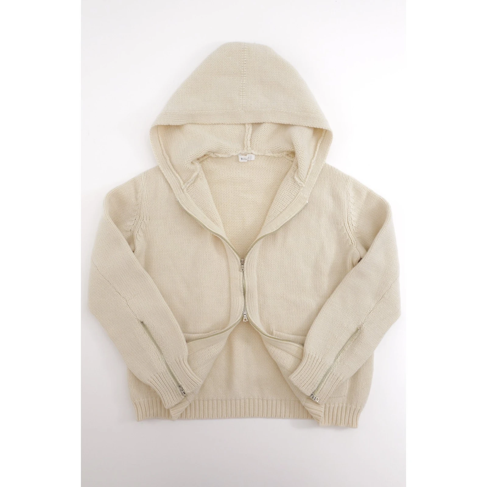 YOHJI YAMAMOTO Gilet en laine Beige vintage, passéist — photo 11