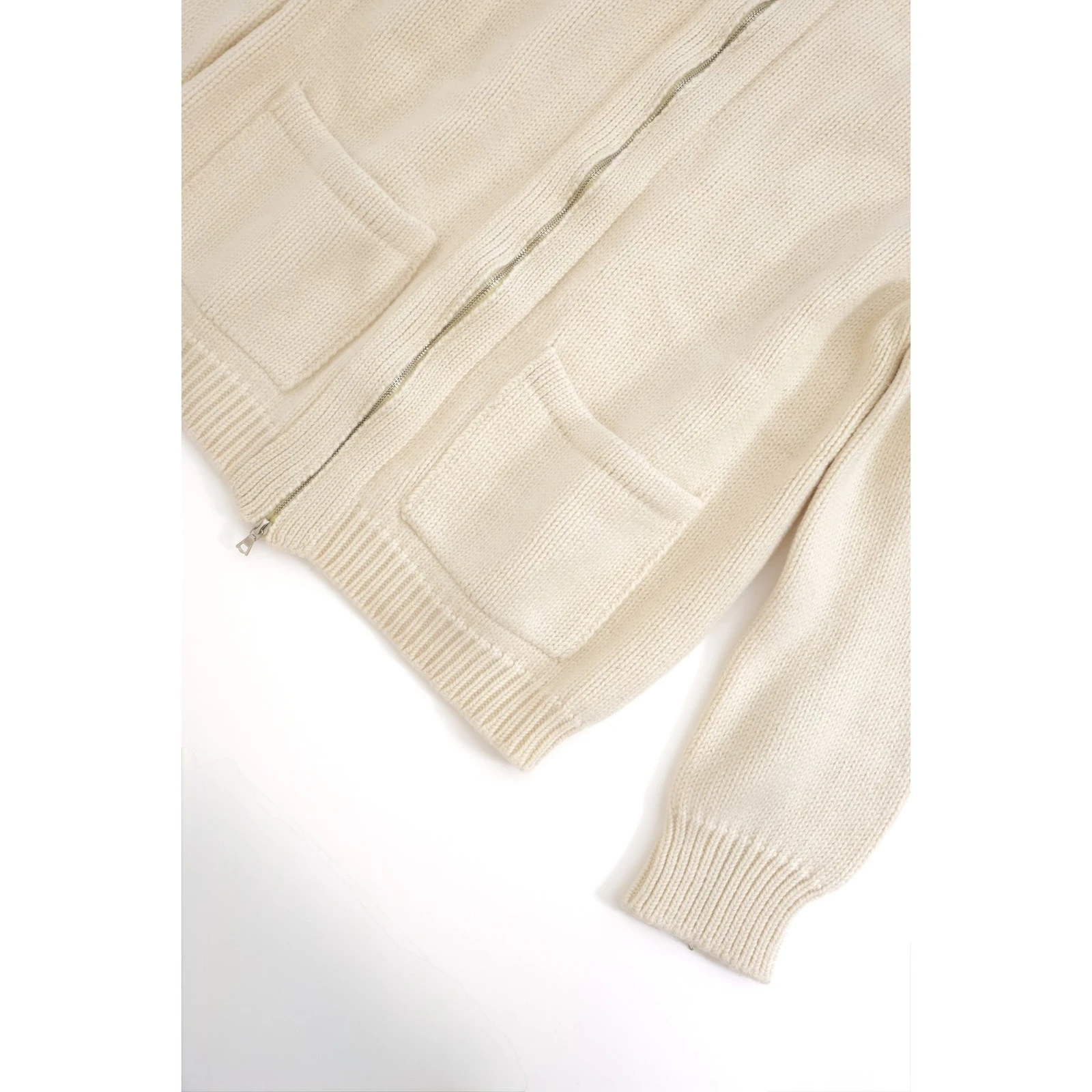 YOHJI YAMAMOTO Gilet en laine Beige vintage, passéist — photo 4
