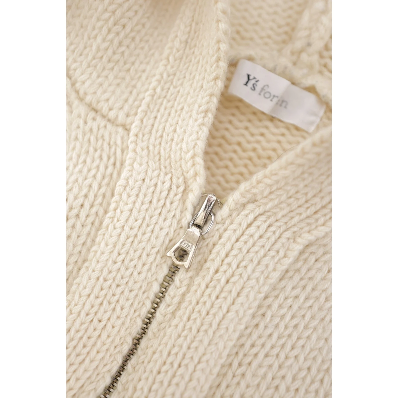 YOHJI YAMAMOTO Gilet en laine Beige vintage, passéist — photo 7