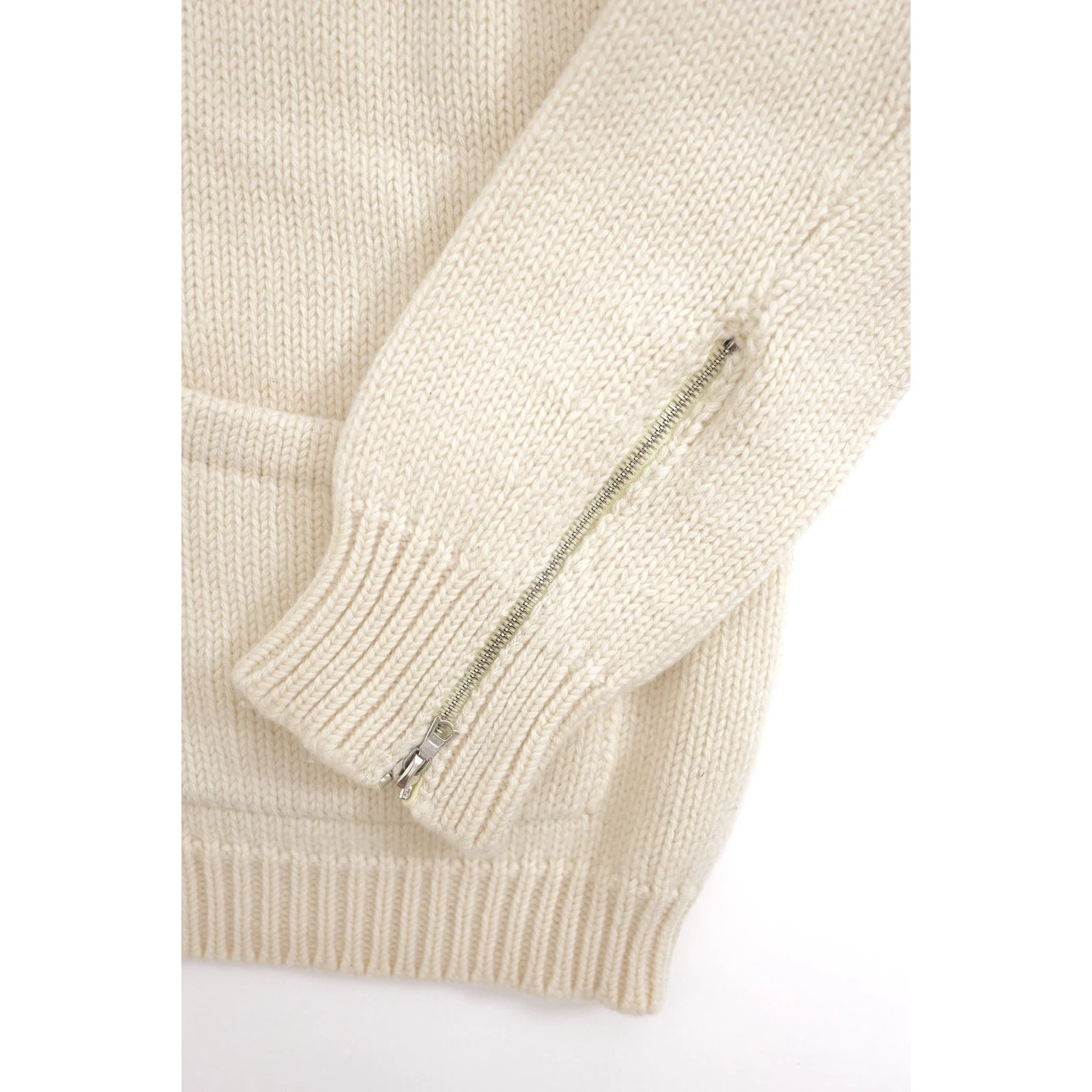 YOHJI YAMAMOTO Gilet en laine Beige vintage, passéist — photo 9