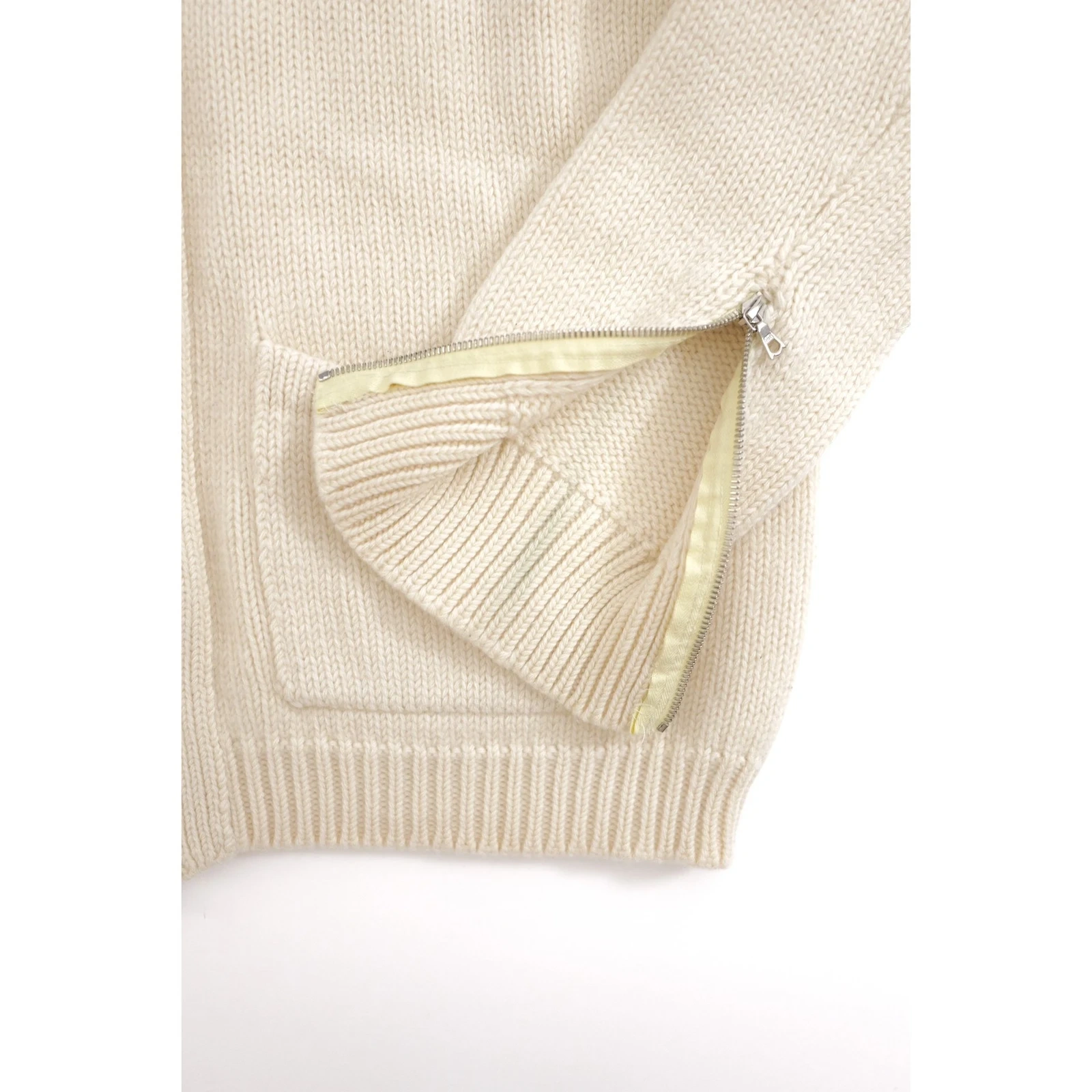 YOHJI YAMAMOTO Gilet en laine Beige vintage, passéist — photo 10