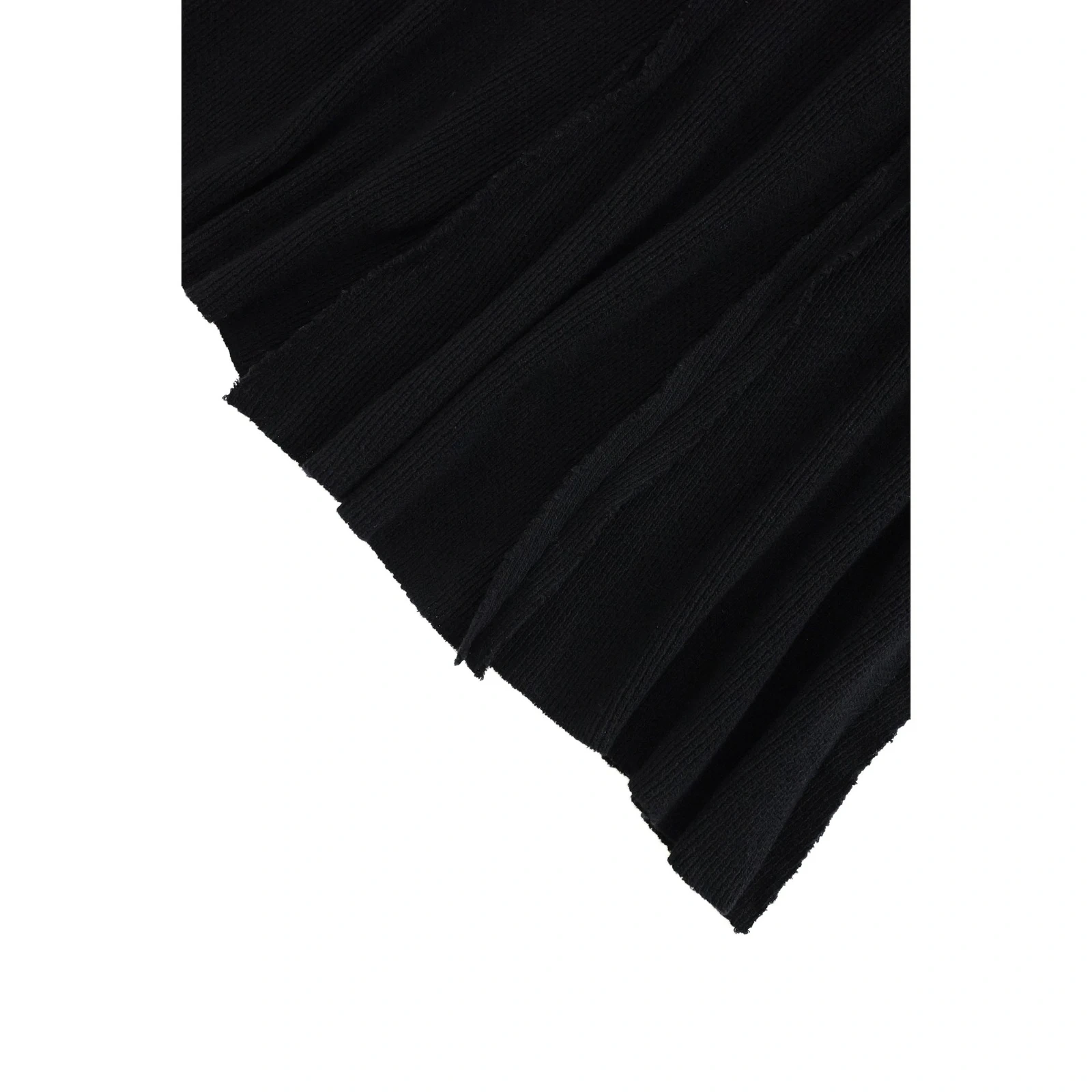 COMME DES GARÇONS Jupe longue en laine Noir vintage, passéist — photo 3