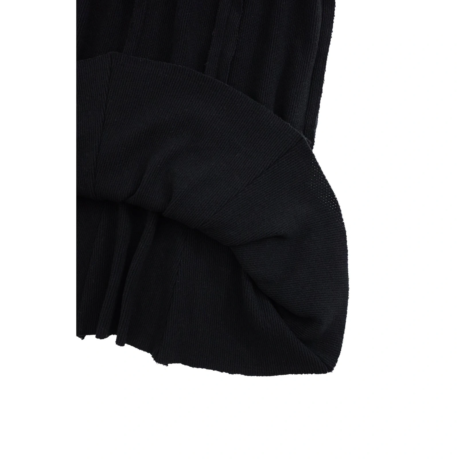 COMME DES GARÇONS Jupe longue en laine Noir vintage, passéist — photo 4